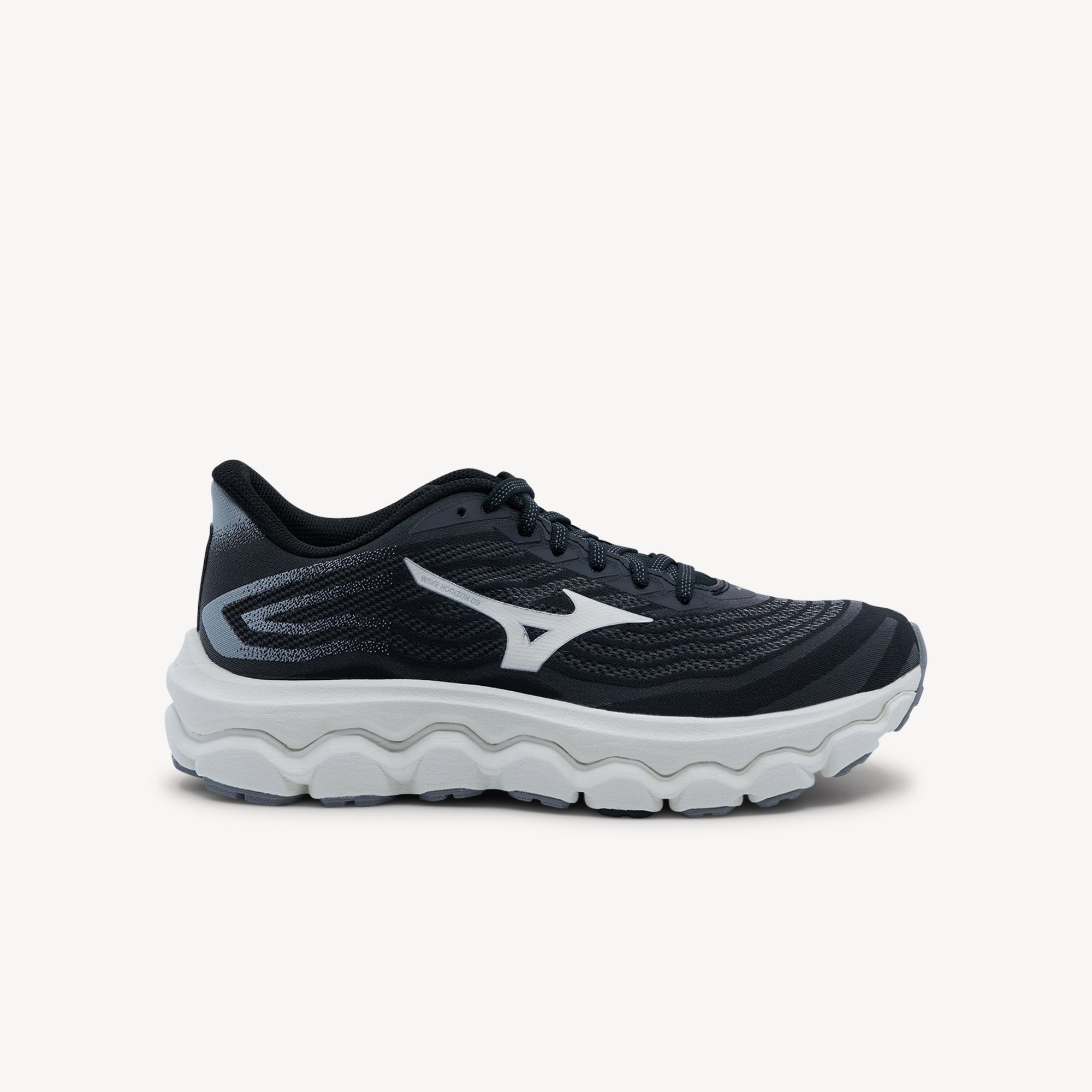 Mizuno Wave Horizon 8 features Foam Wave technology at Profeet Footwear. Maximum stability running shoe for cushioned support and pronation control.