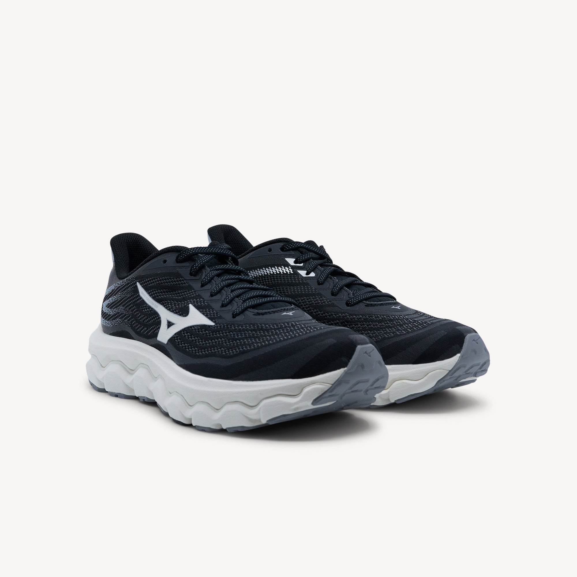 Side view of Mizuno Wave Horizon 8 features Foam Wave technology at Profeet Footwear. Maximum stability running shoe for cushioned support and pronation control.