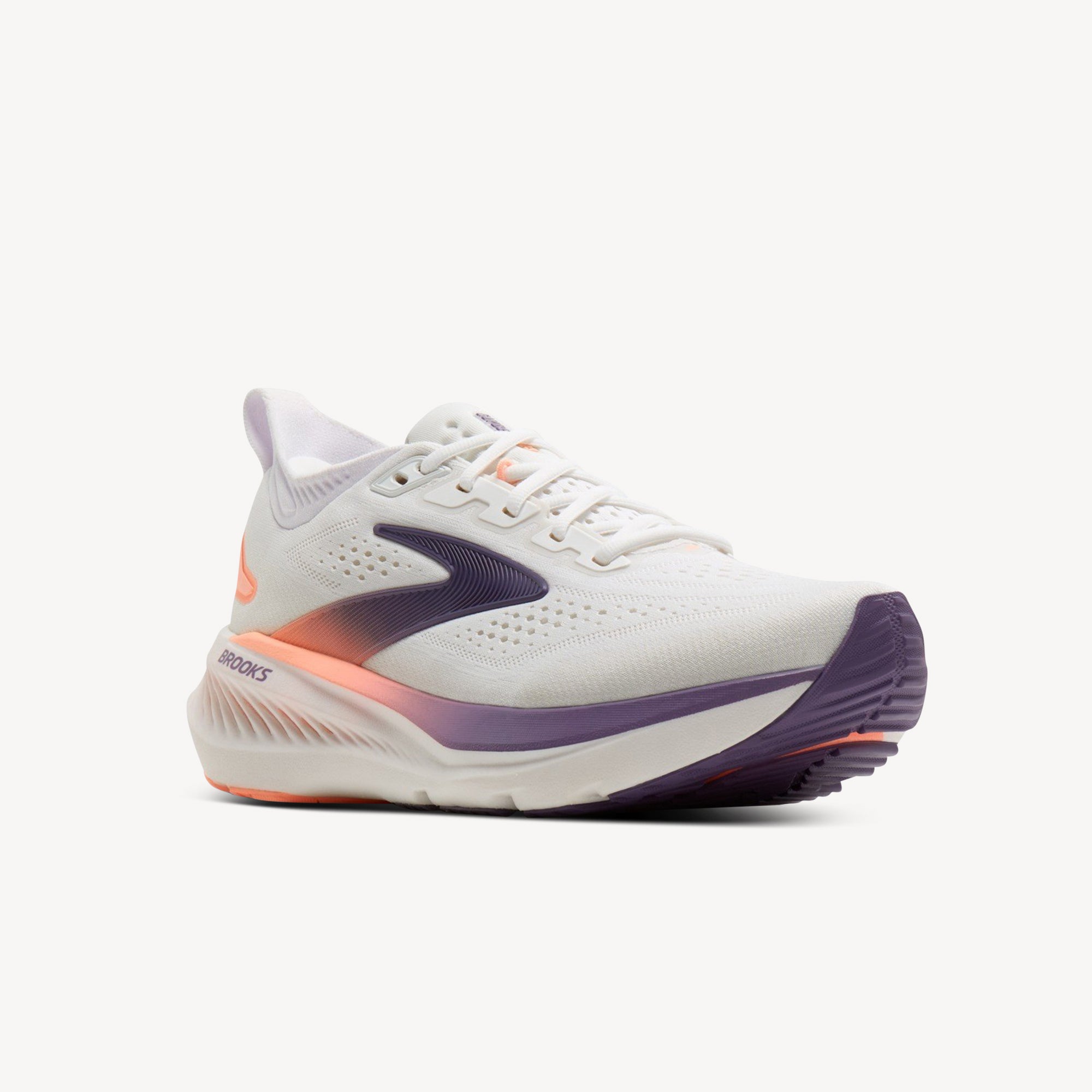 Brooks Glycerin 23 White / Mulled Grape / Clear Womens