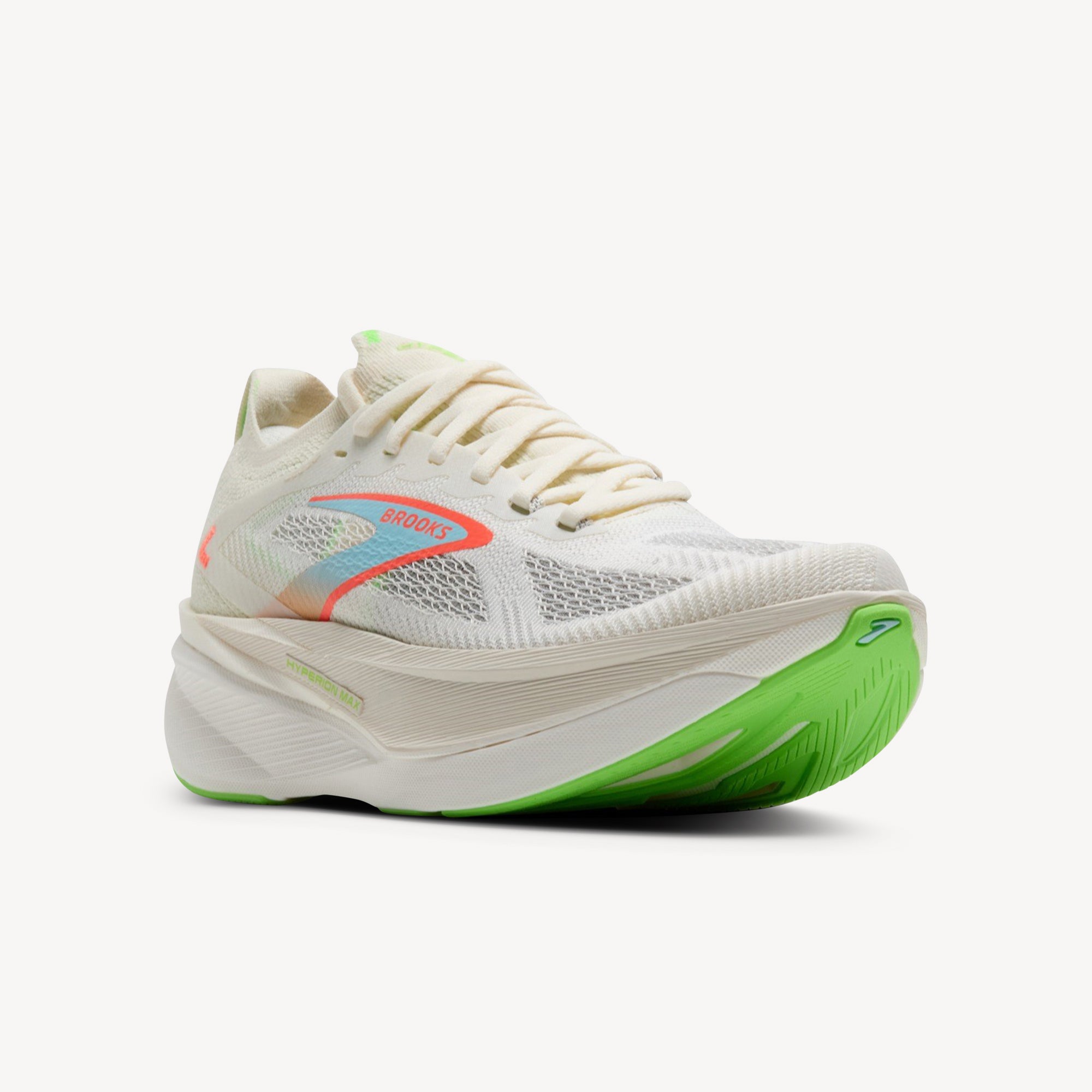 Brooks Hyperion Max 3 Coconut / Green Gecko / Pink Clay Mens