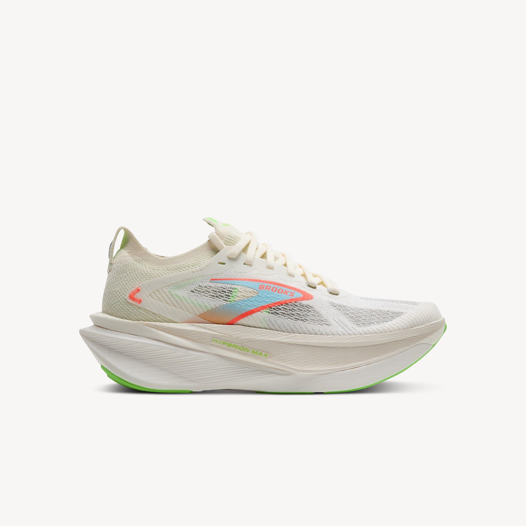 Brooks Hyperion Max 3 Coconut / Green Gecko / Pink Clay Mens