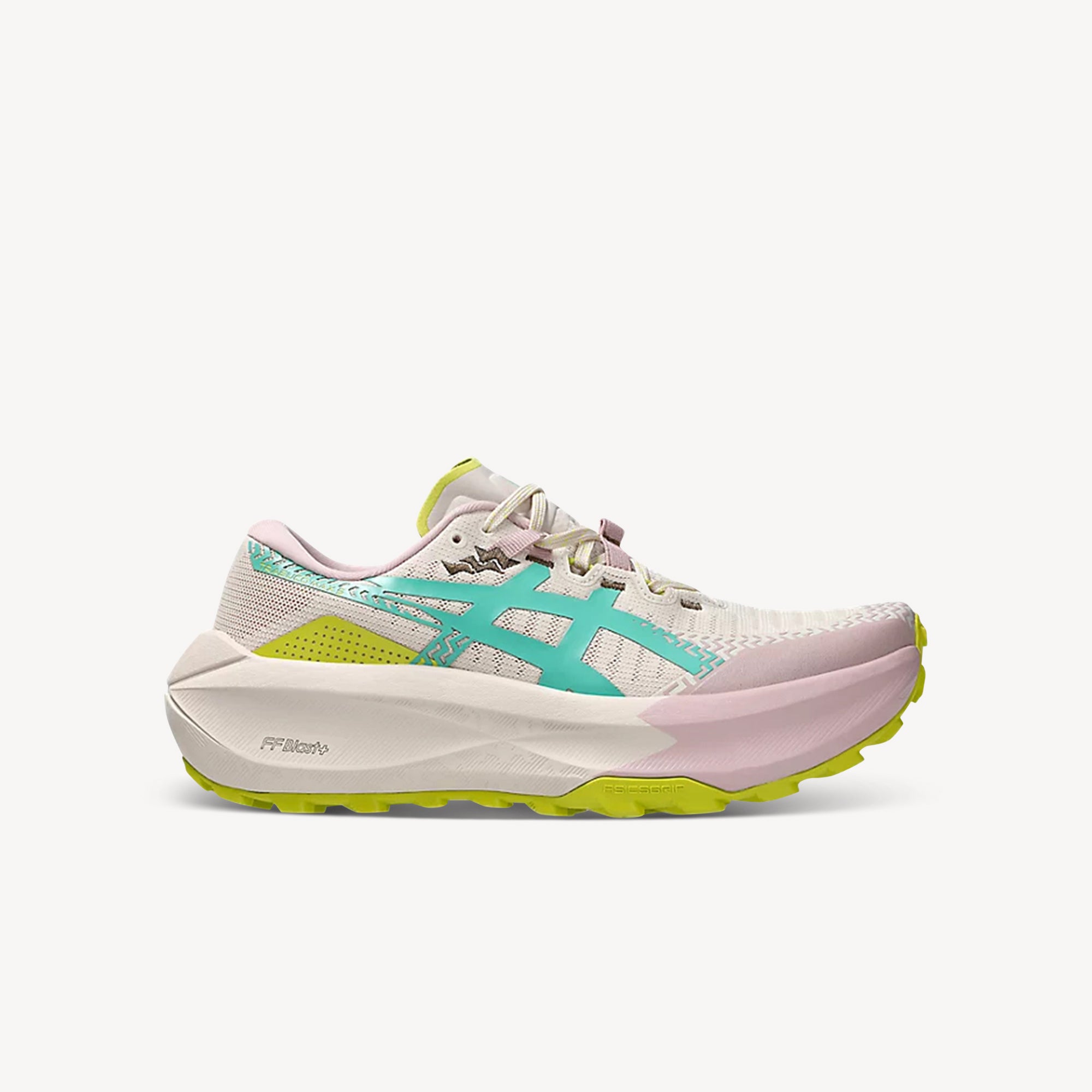 Asics Trabuco Max 5 Mineral Beige / Aurora Green Womens