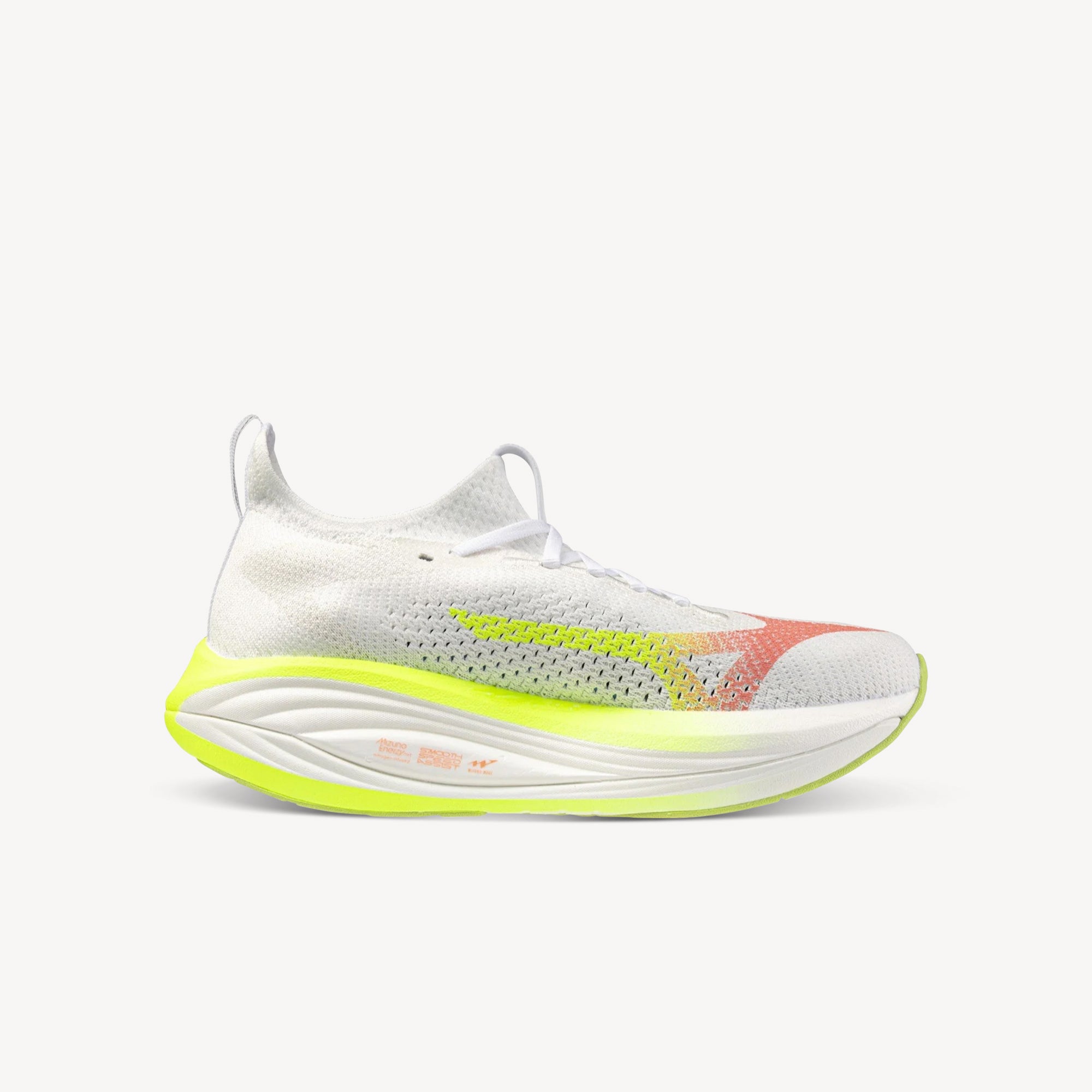 Mizuno Neo Vista 3 White/Flamingo Coral women's running shoe – cushioned, responsive daily trainer. Shop now at ProFeet Footwear.