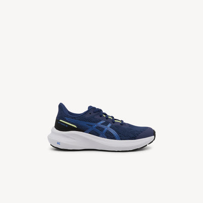 ASICS GT-1000 13 GS features reliable stability support and durable comfort at Profeet Footwear. Purpose-built shoe for active kids. Expert-fitted.