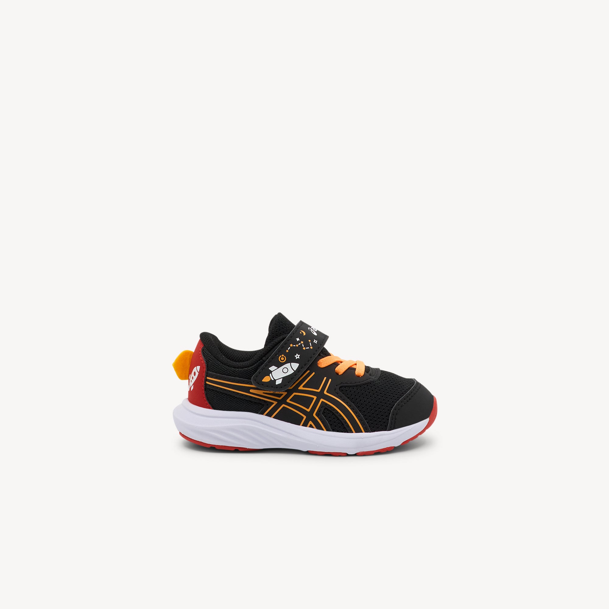 Asics Contend 9 TS School Yard Black / Orange Pop Kids