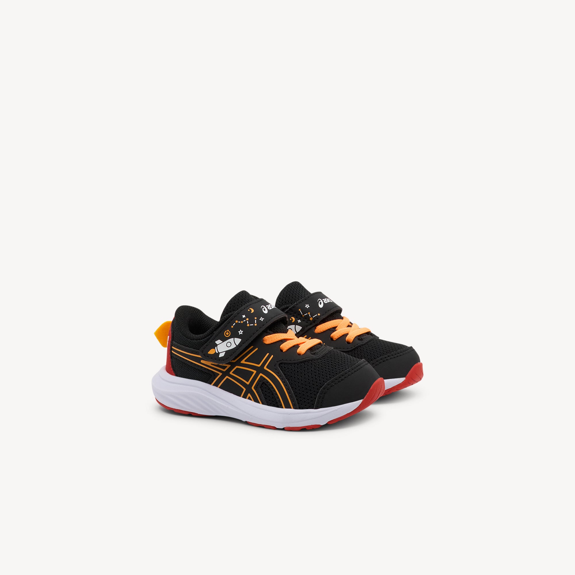 Asics Contend 9 TS School Yard Black / Orange Pop Kids