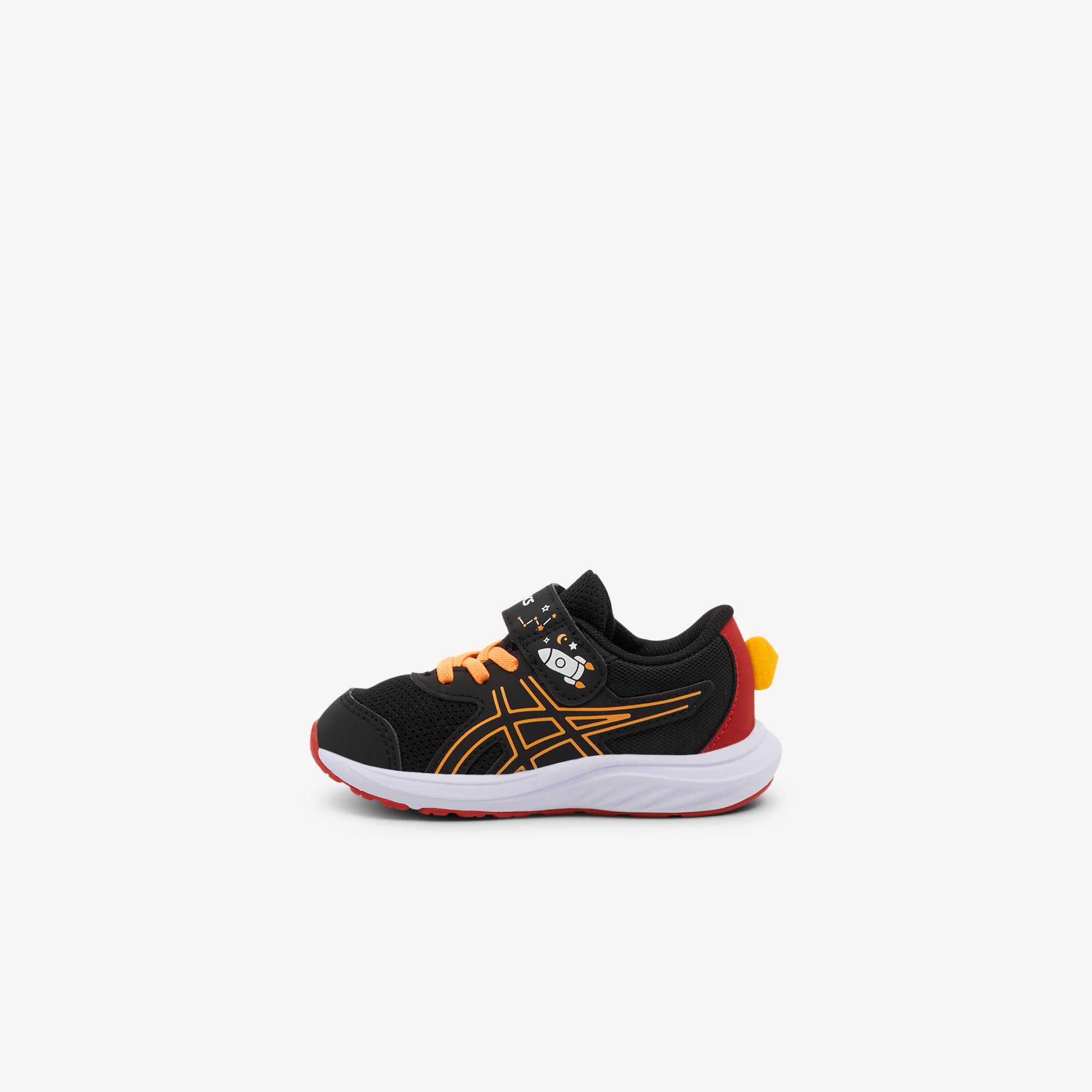 Asics Contend 9 TS School Yard Black / Orange Pop Kids
