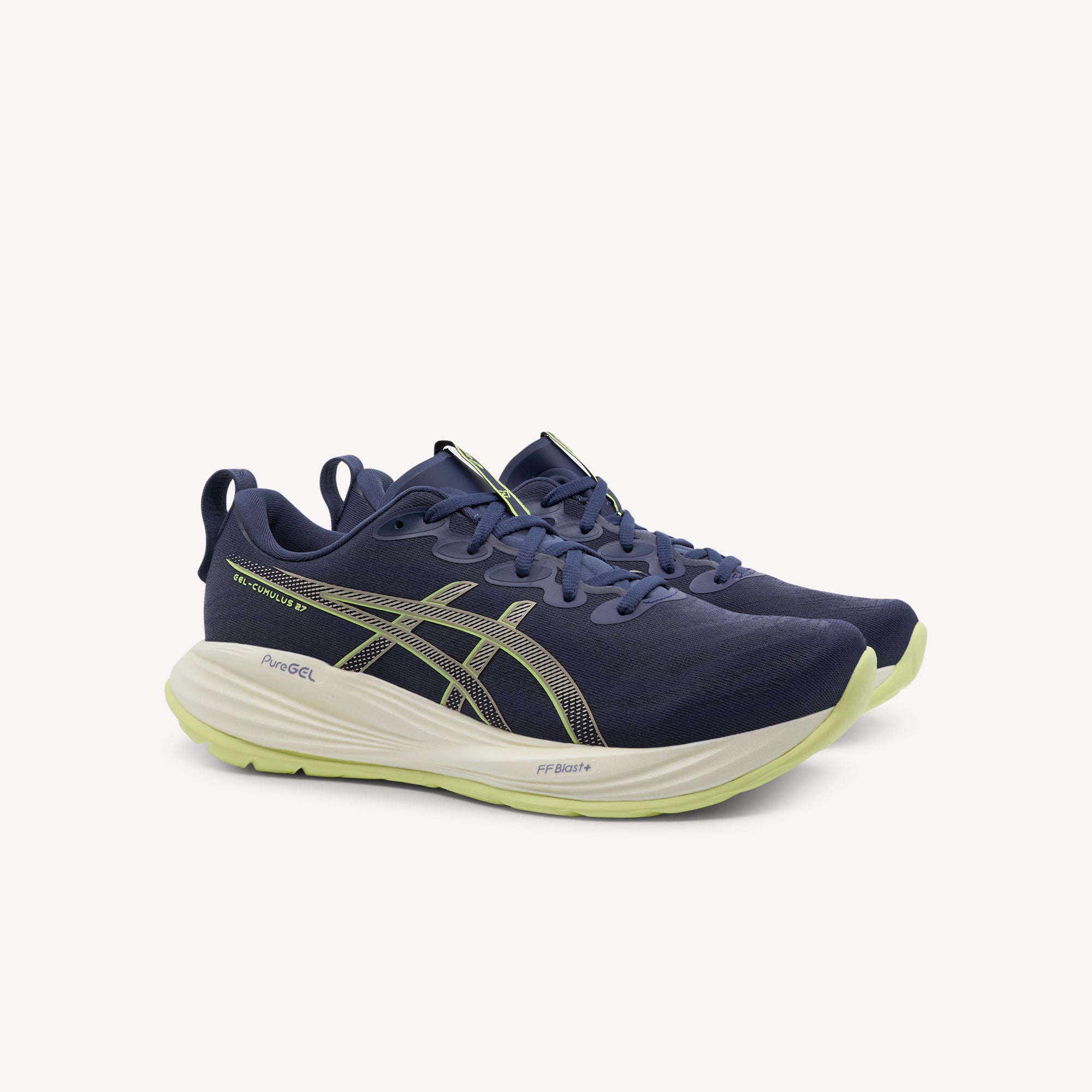 Asics Gel-Cumulus 27 Indigo Fog / Lucid Yellow Mens