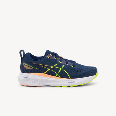 ASICS GEL-KAYANO 31 GS features premium stability technology and maximum cushioning at Profeet Footwear. Purpose-built running shoe for kids. Expert-fitted.