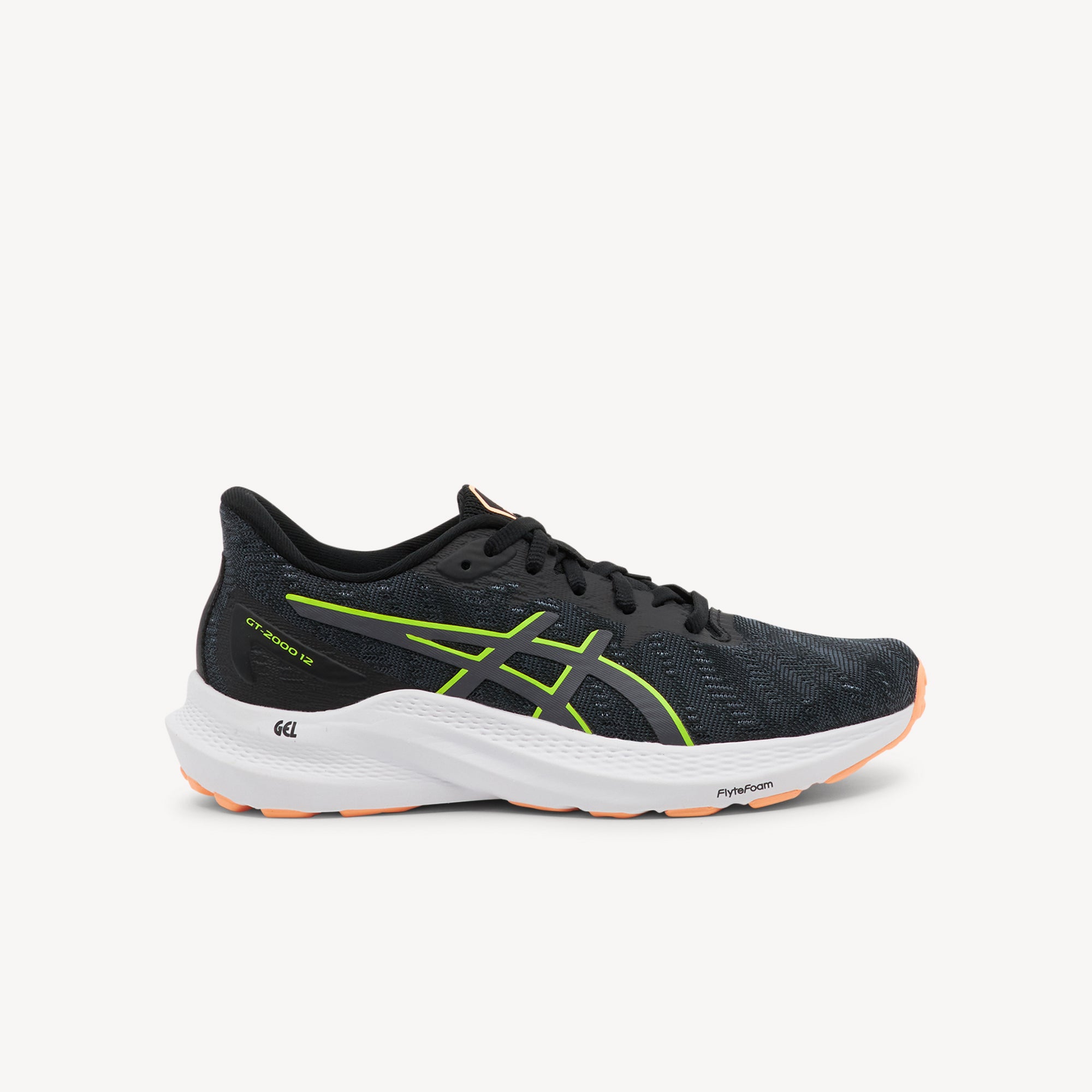 Asics GT-2000 12 GS Black / Safety Yellow Kids