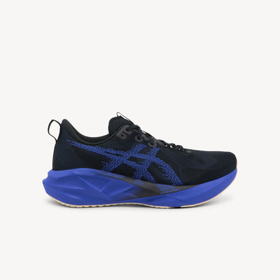 ASICS NOVABLAST 5 features energetic cushioning and responsive bounce at Profeet Footwear. Purpose-built running shoe for men. Expert-fitted.
