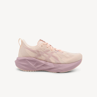 ASICS NOVABLAST 5 features energetic cushioning and responsive bounce at Profeet Footwear. Purpose-built running shoe for women. Expert-fitted.