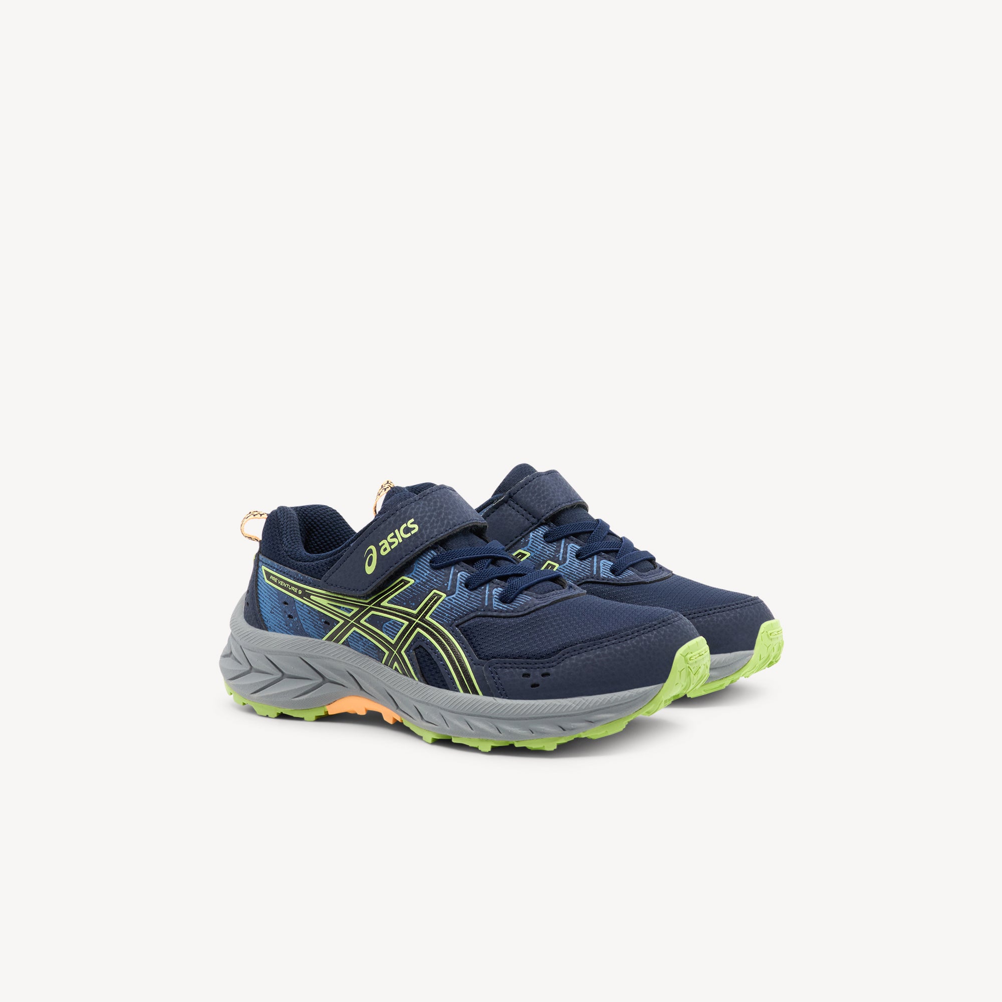 Asics Pre Venture 9 PS Midnight / Lime Green Kids
