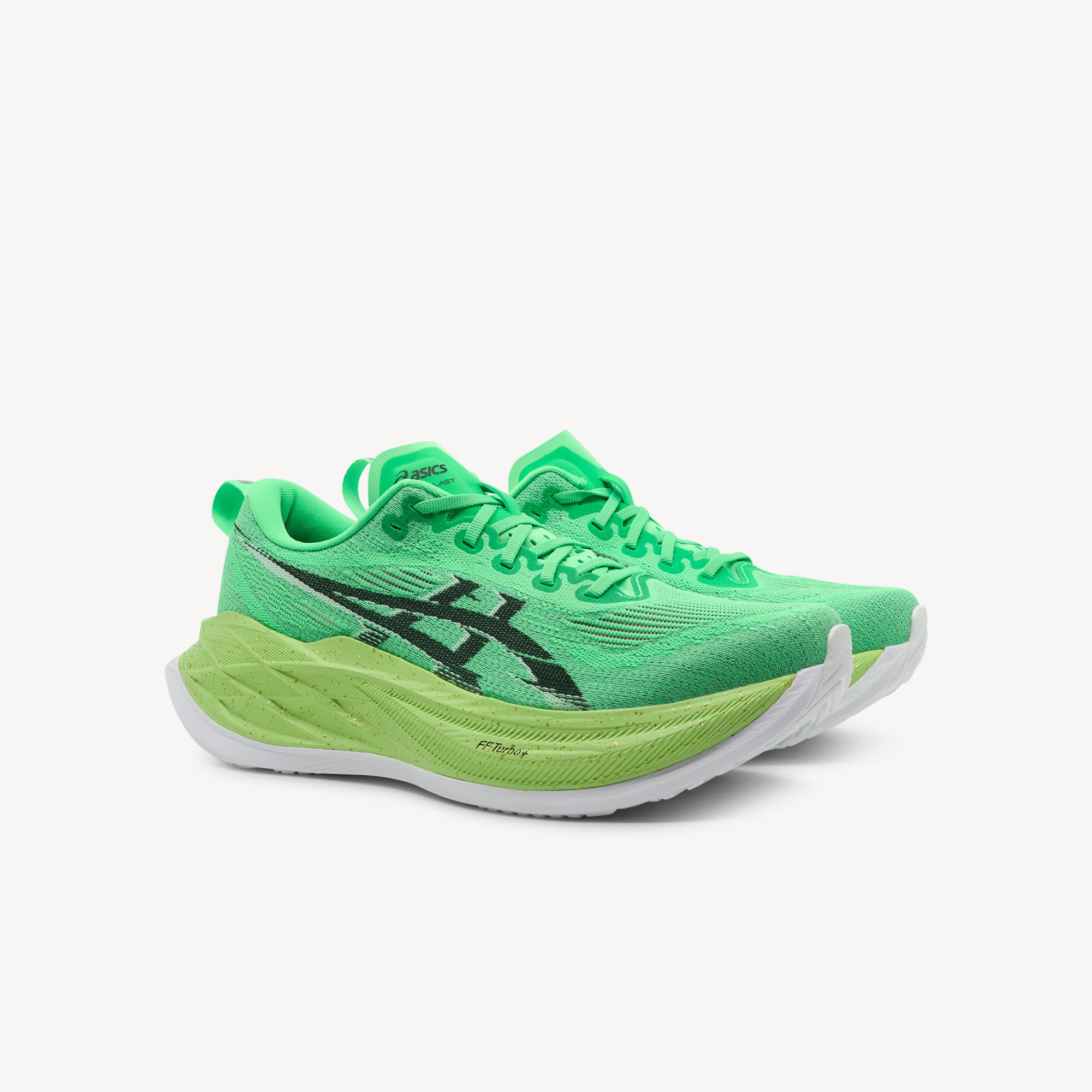 Side view of ASICS SUPERBLAST 2 features maximum cushioning and explosive energy return at Profeet Footwear. Purpose-built racing shoe for all runners. Expert-fitted.