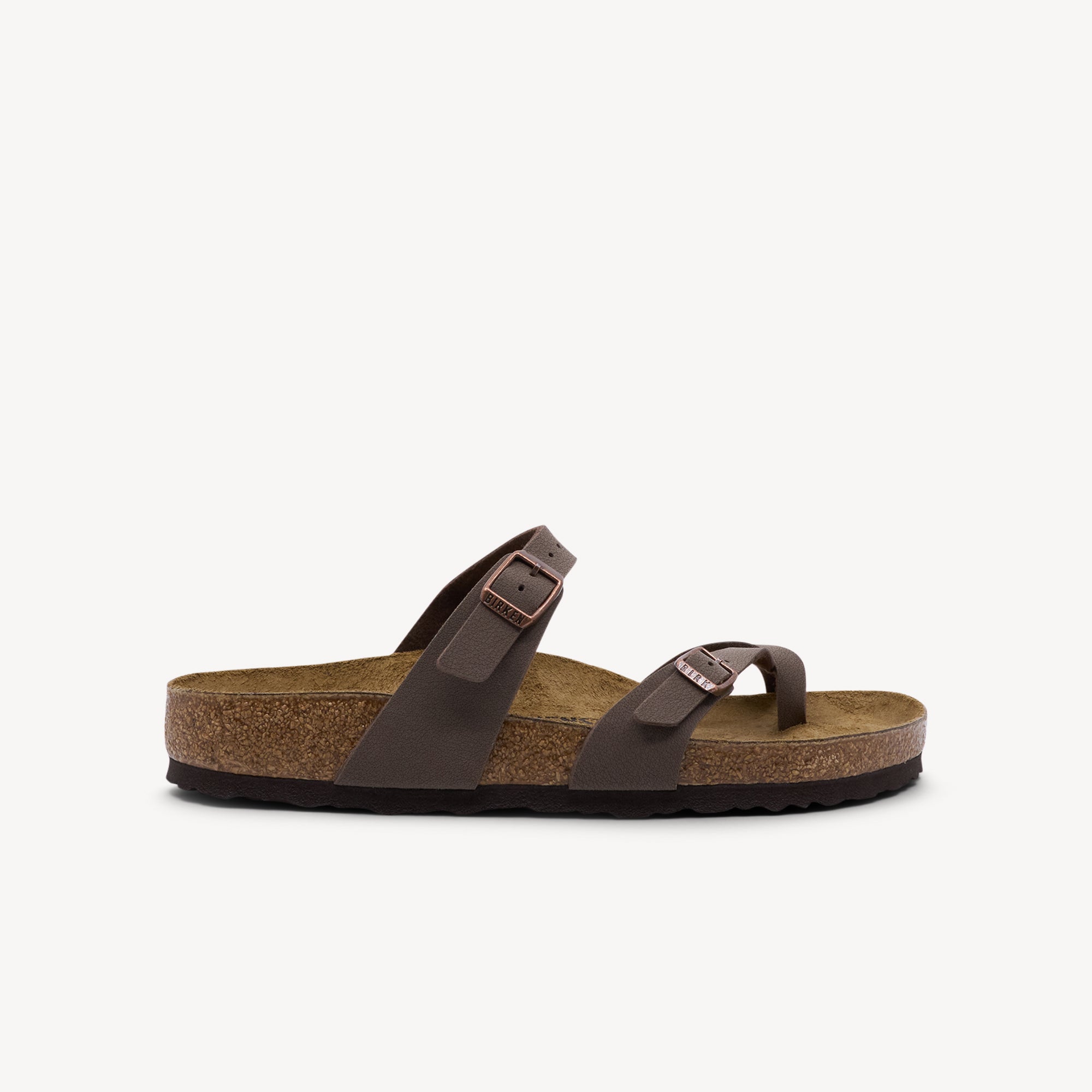 BIRKENSTOCK MAYARI features supremely comfortable criss-cross design at Profeet Footwear. Heritage-inspired sandal. Expert-fitted.