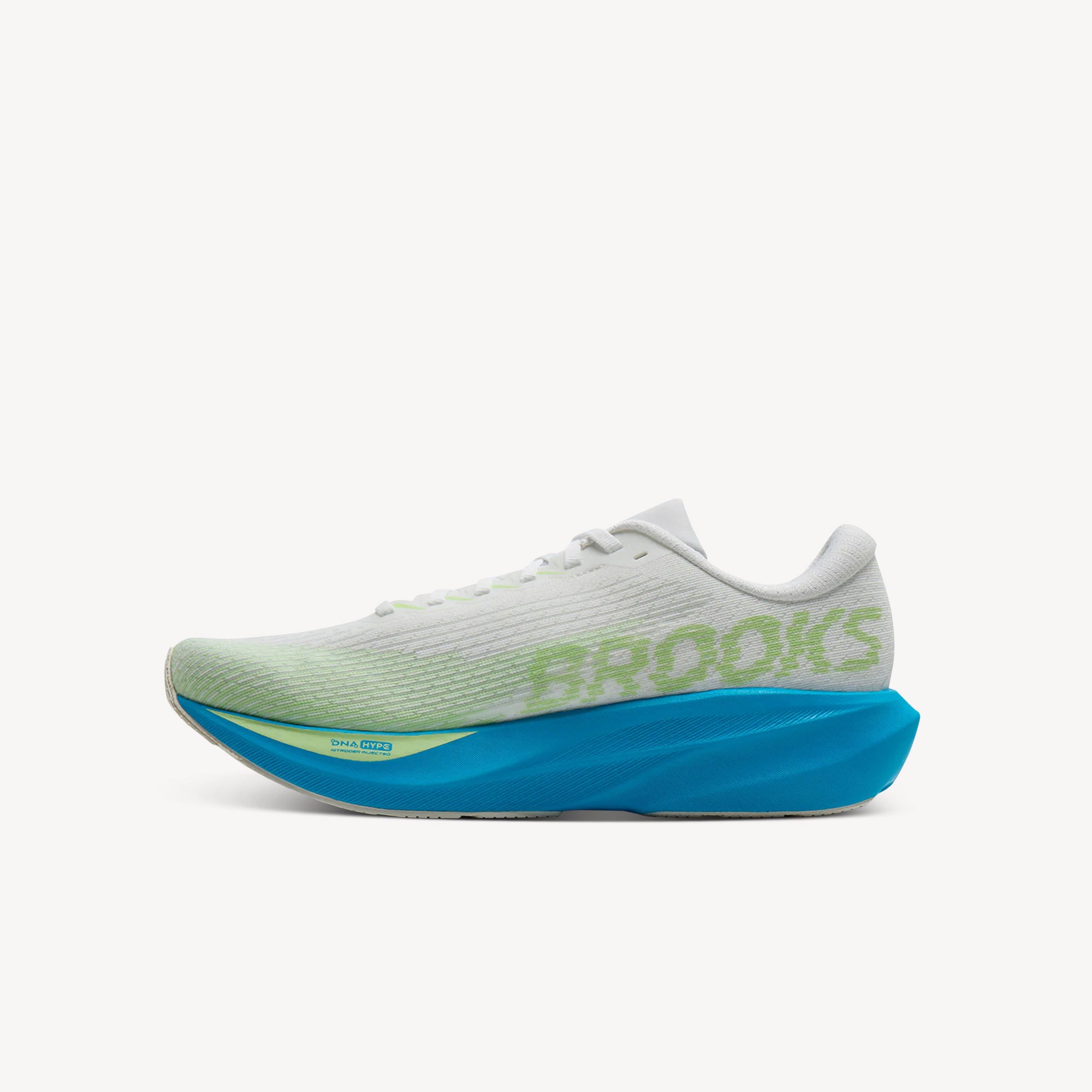 Brooks Ghost Amp White / Blue / Paradise Green Mens