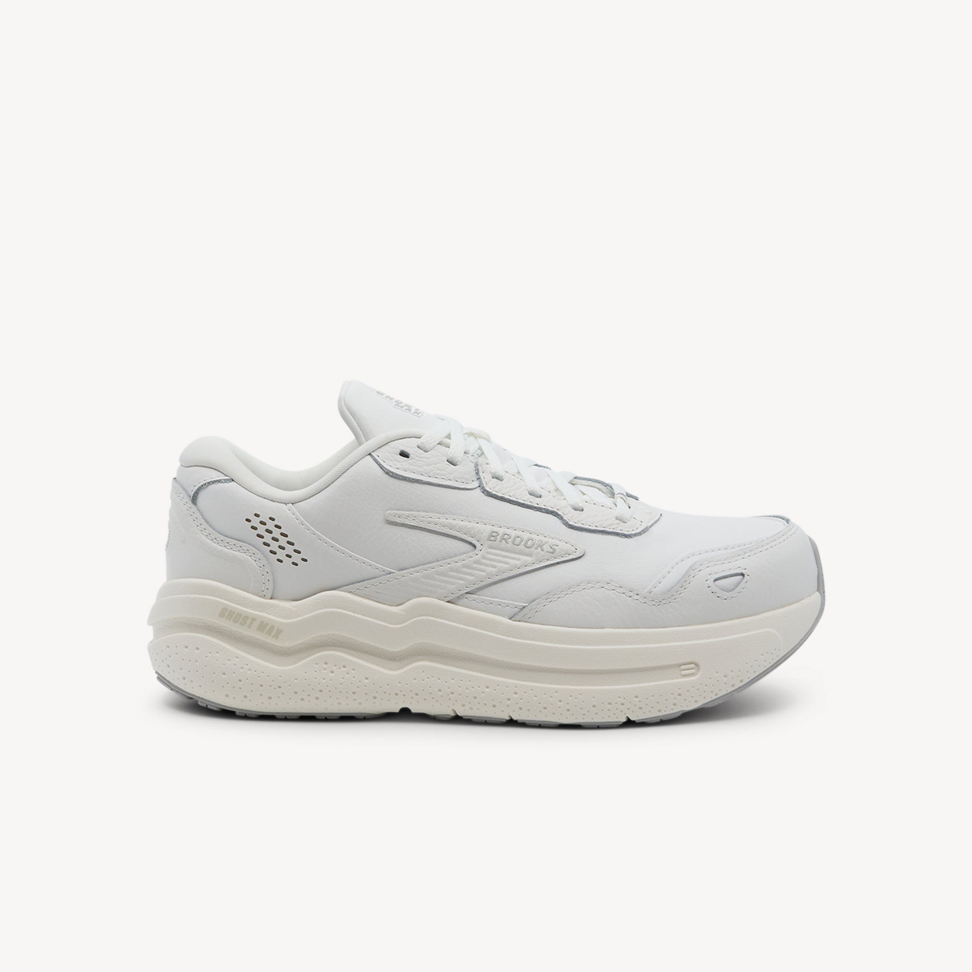 Brooks Ghost Max 2 Leather White / White Womens