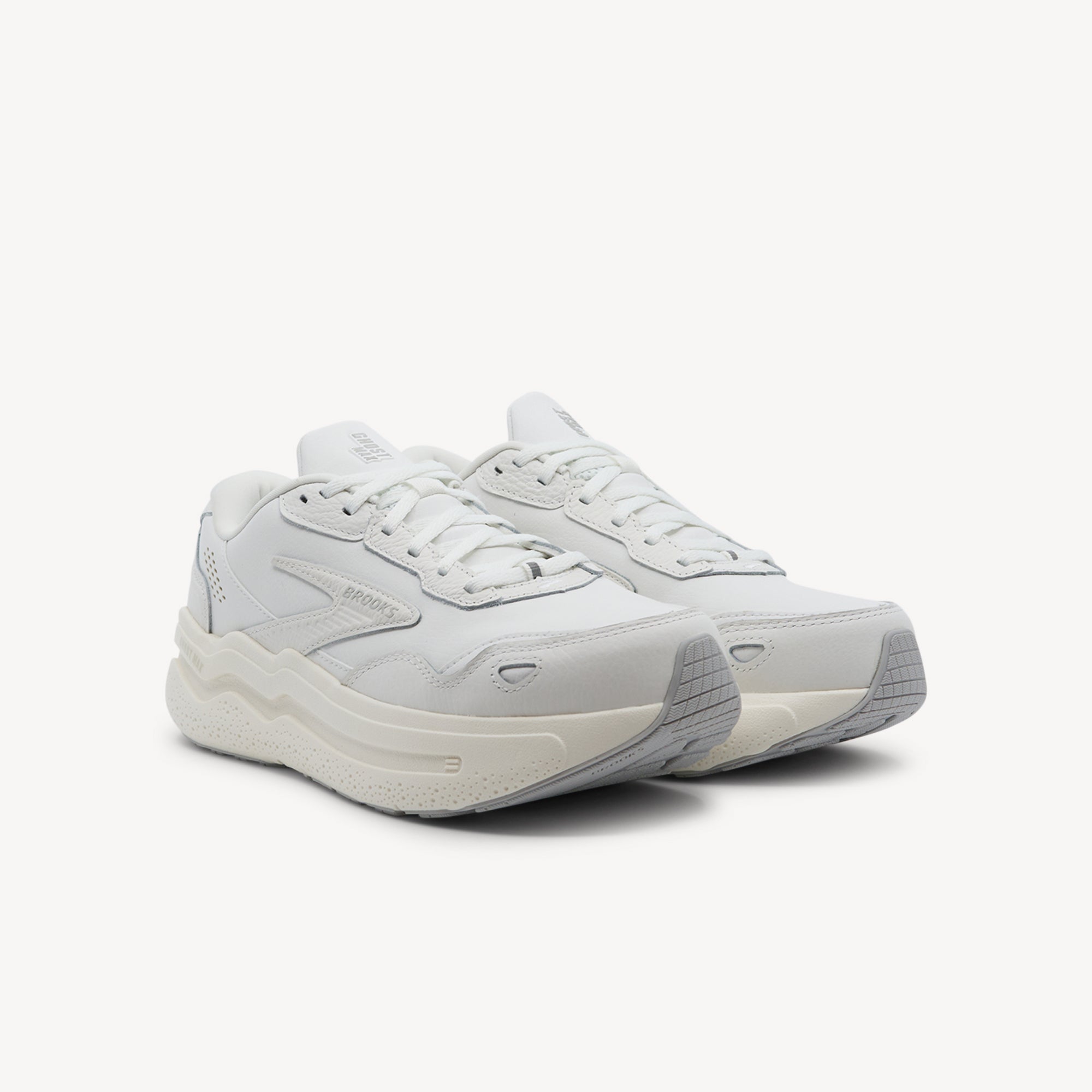 Brooks Ghost Max 2 Leather White / White Womens