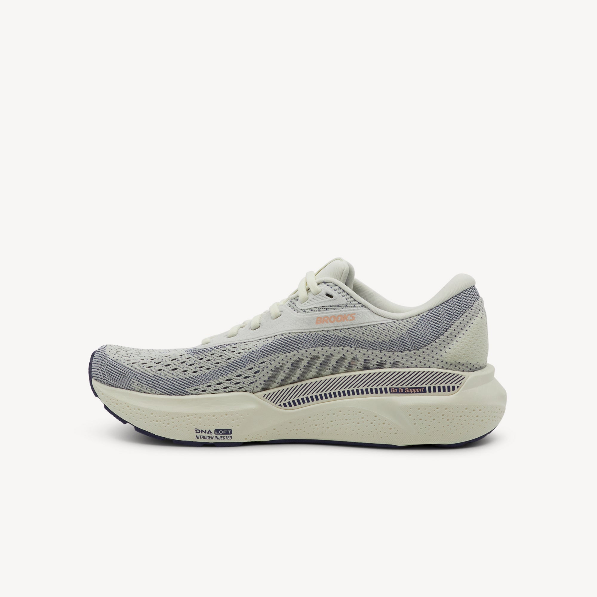 Brooks Adrenaline GTS 24 Grey / Blue Ribbon / Peach Womens