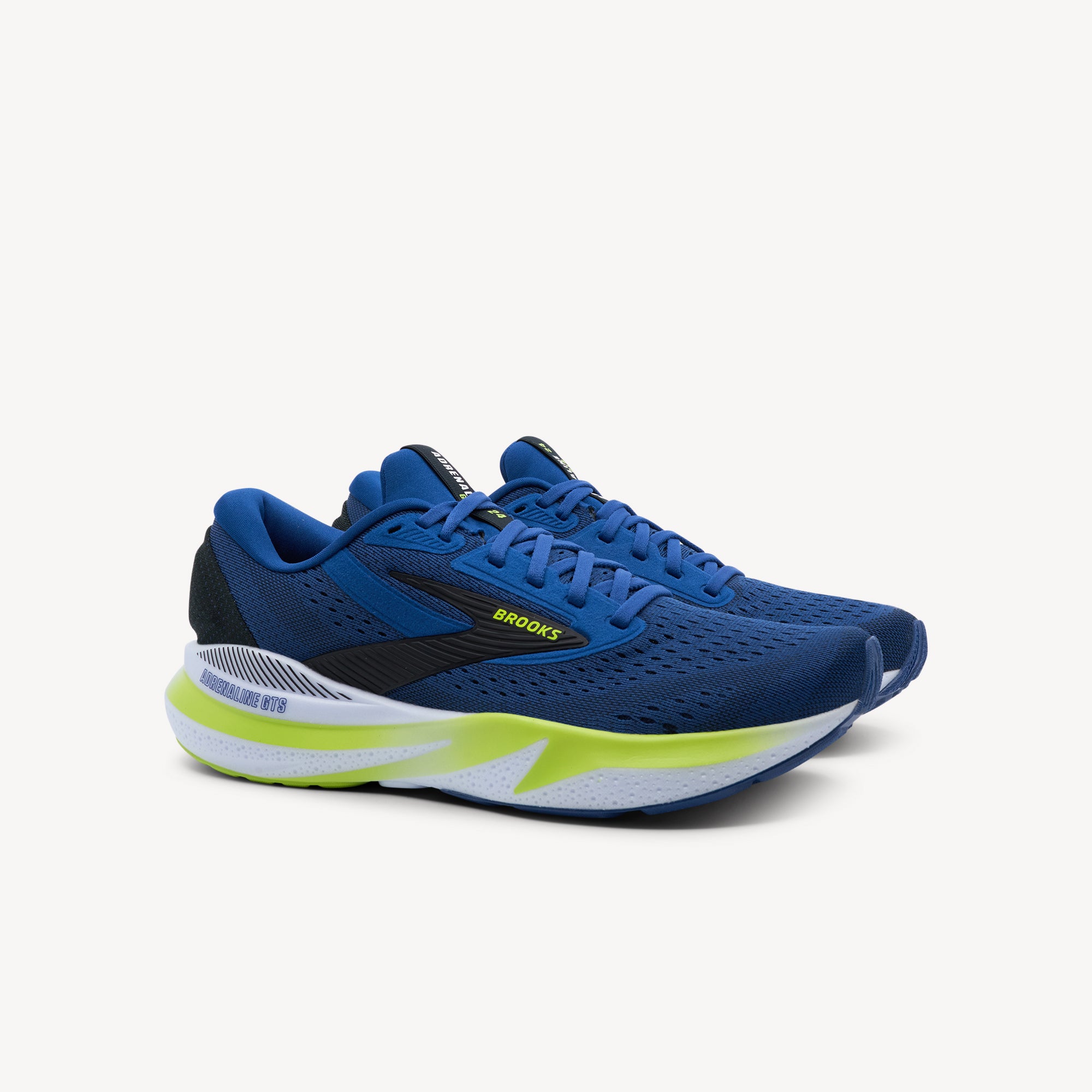 Brooks Adrenaline GTS 24 Navy Peony / Black / Acid Lime Mens