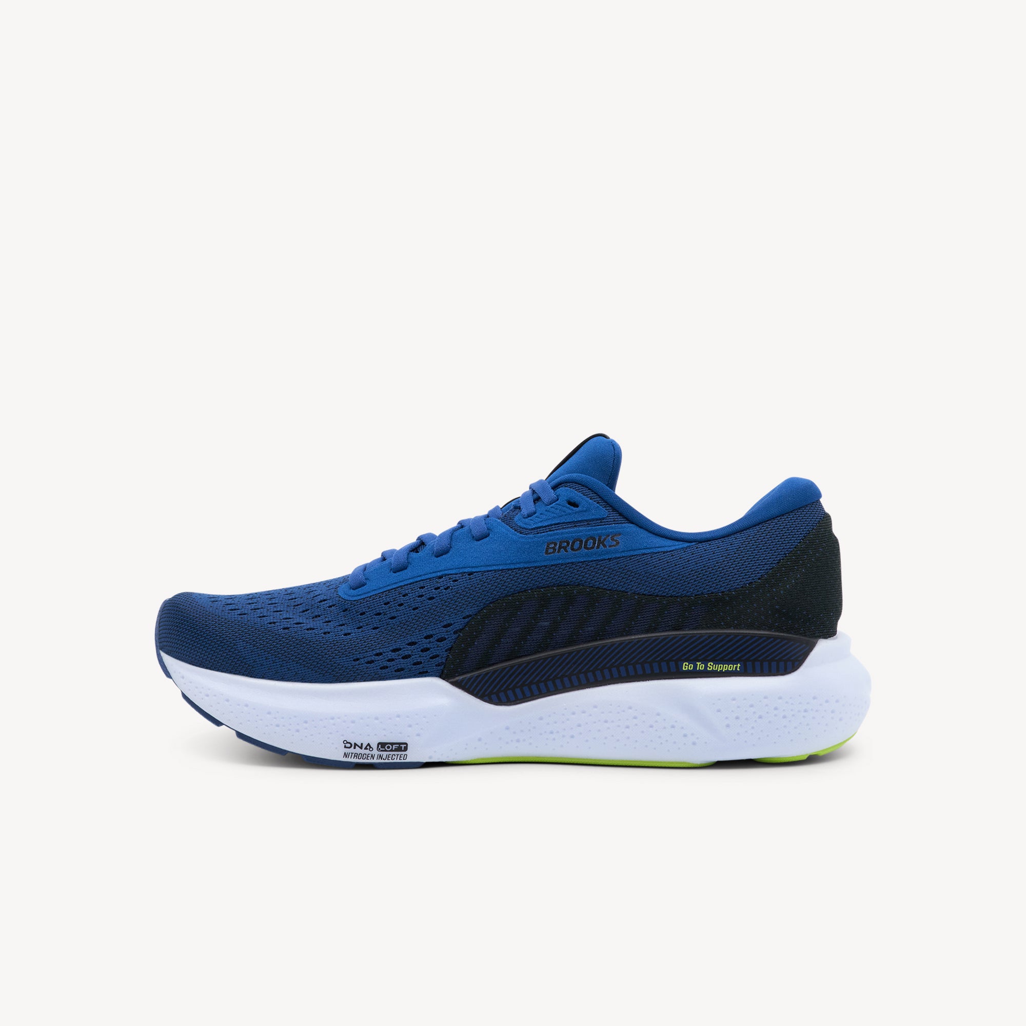 Brooks Adrenaline GTS 24 Navy Peony / Black / Acid Lime Mens