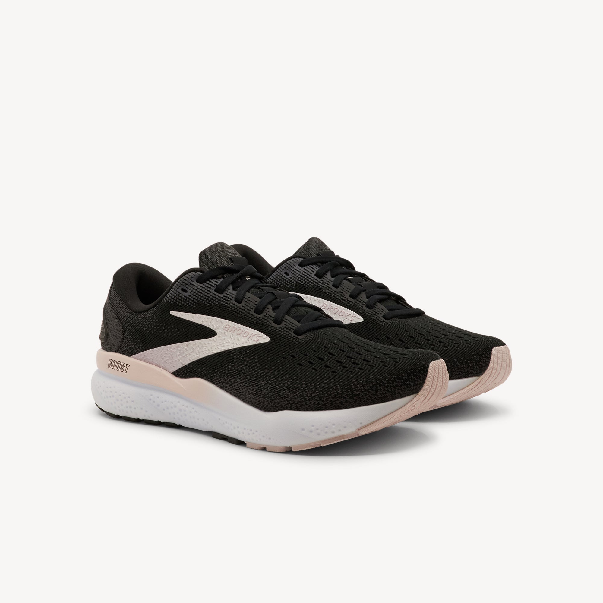 Brooks Ghost 16 Black / White / Orchid Ice Womens