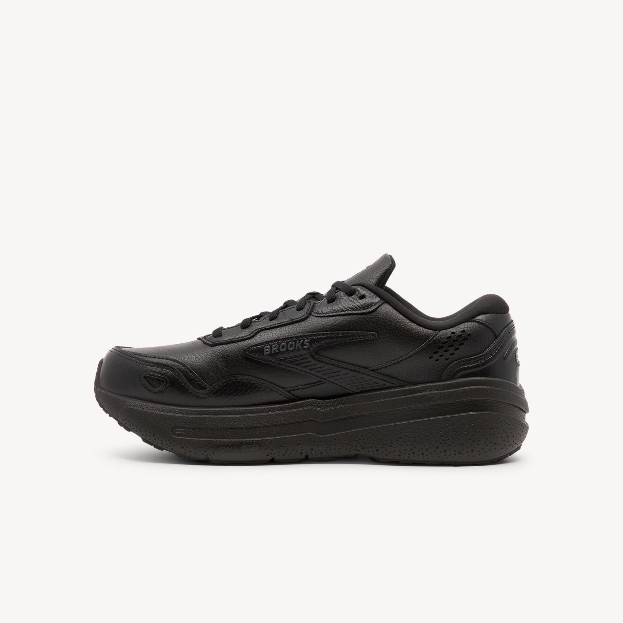 Brooks Ghost Max Leather Black / Black Womens