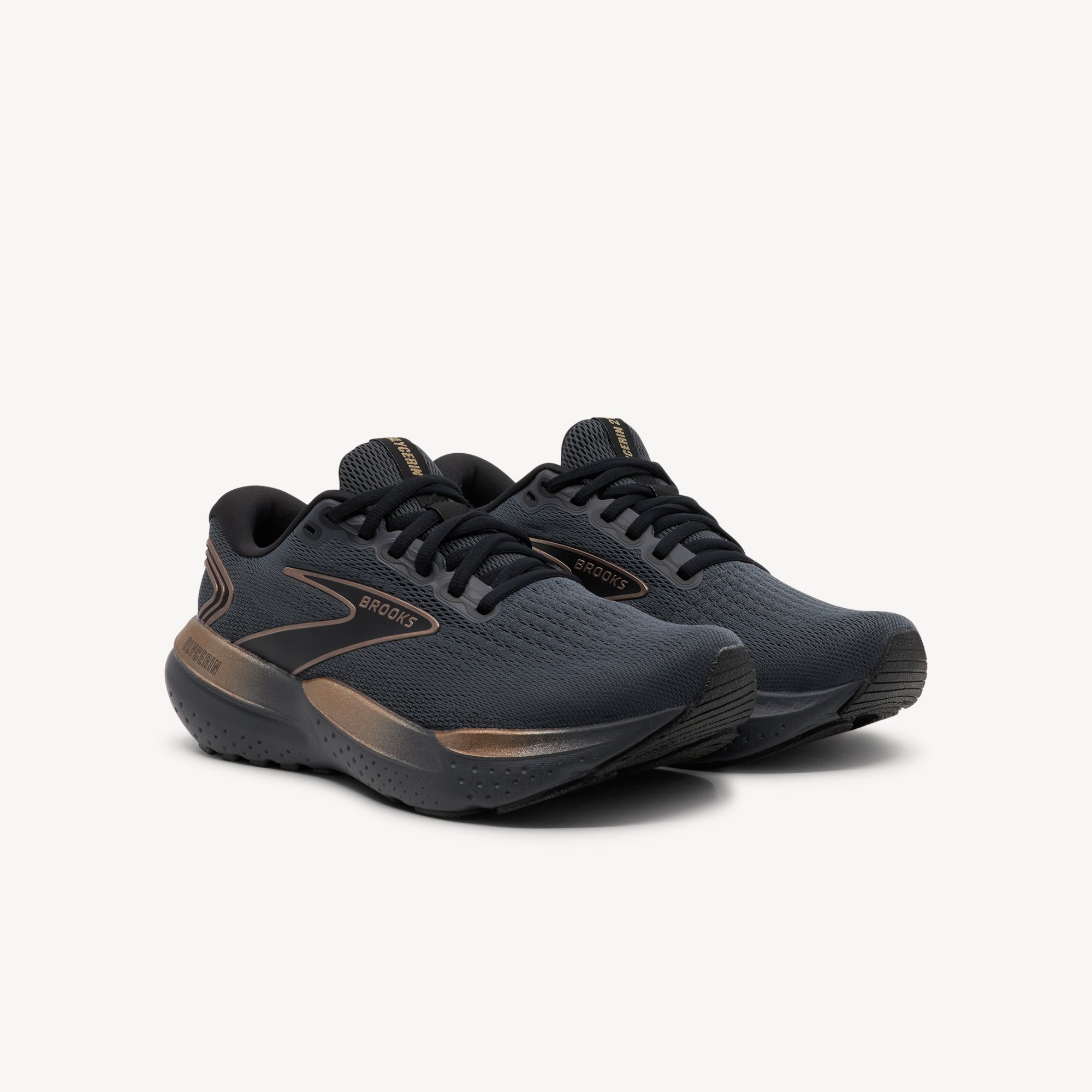 Brooks Glycerin 21 Ebony / Black / Taupe Womens