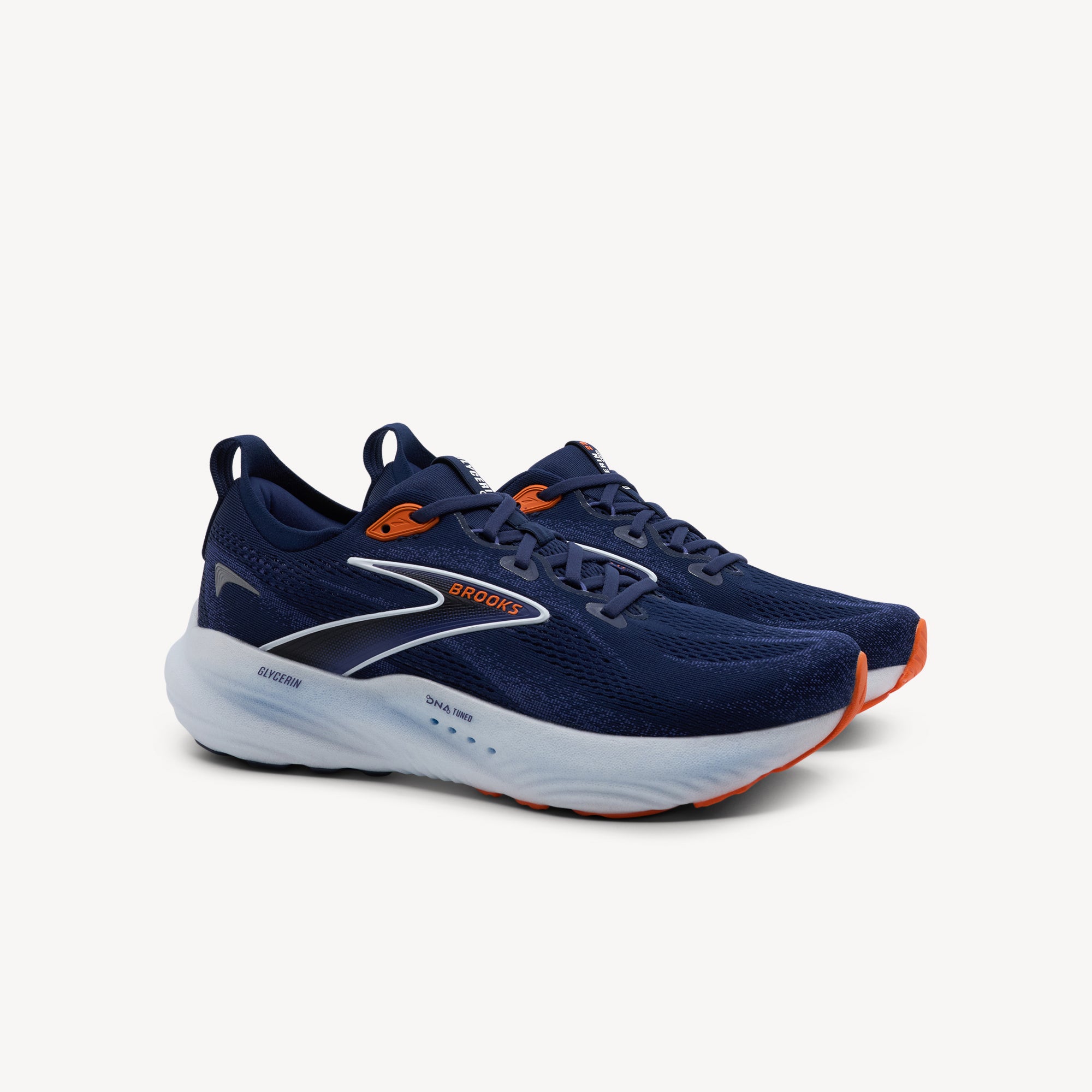 Brooks Glycerin 22 Peacoat / Blue Ribbon / Orange Mens