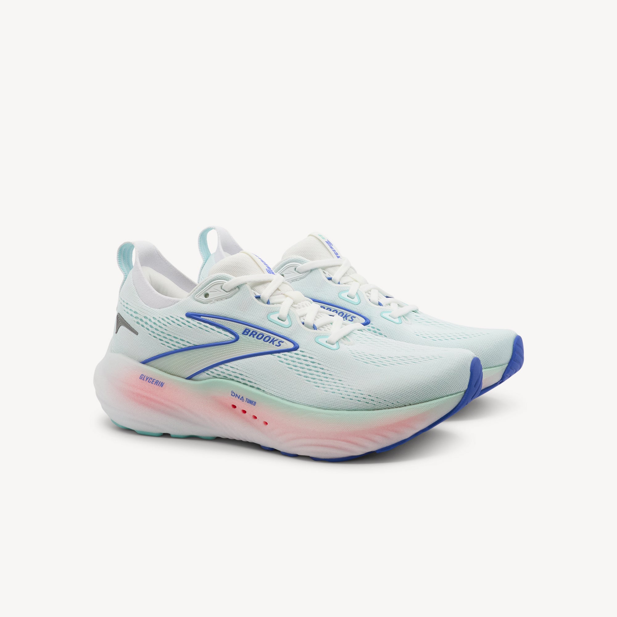 Brooks Glycerin 22 White / Amparo Blue Womens