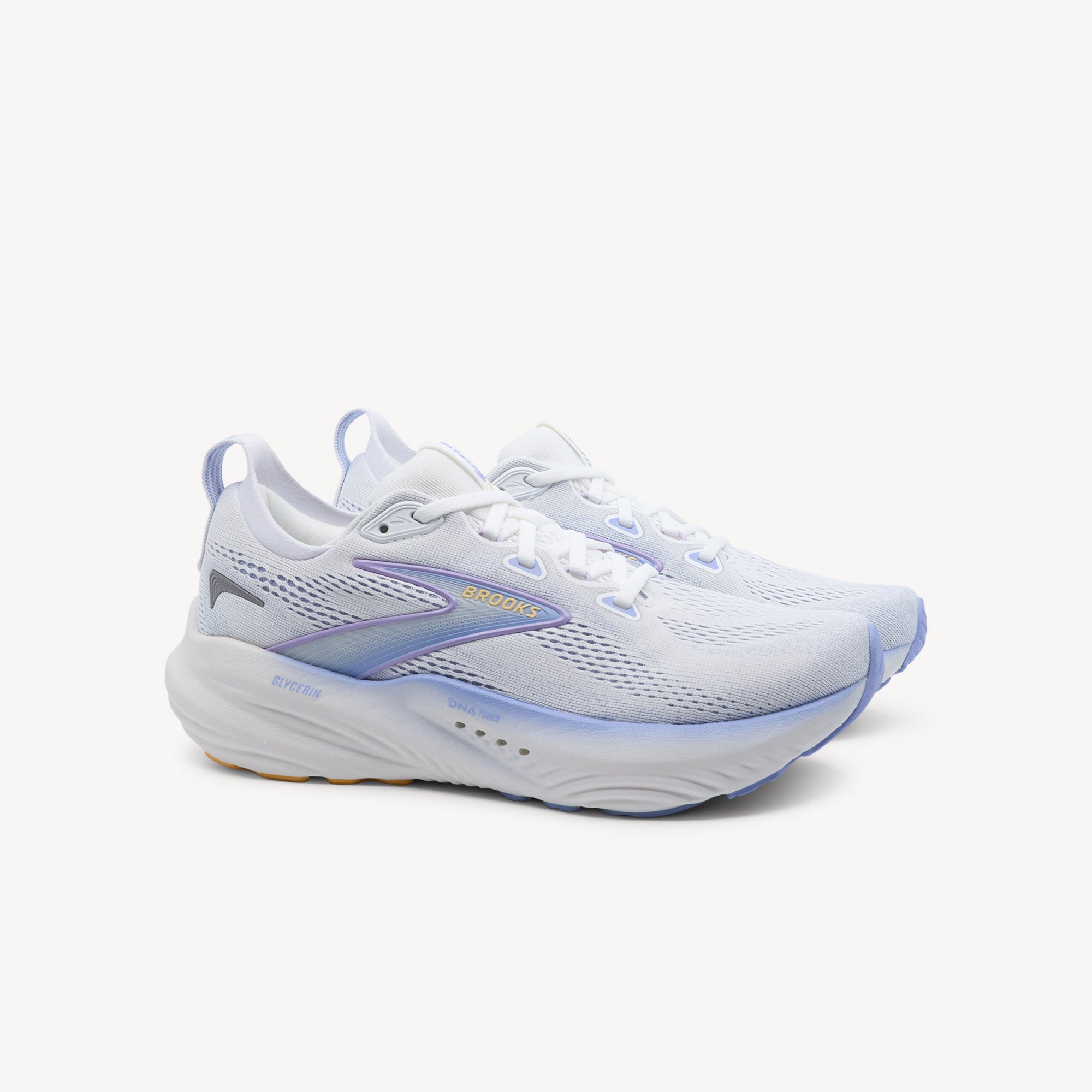 Brooks Glycerin 22 White / Blue Heron / Apricot Womens