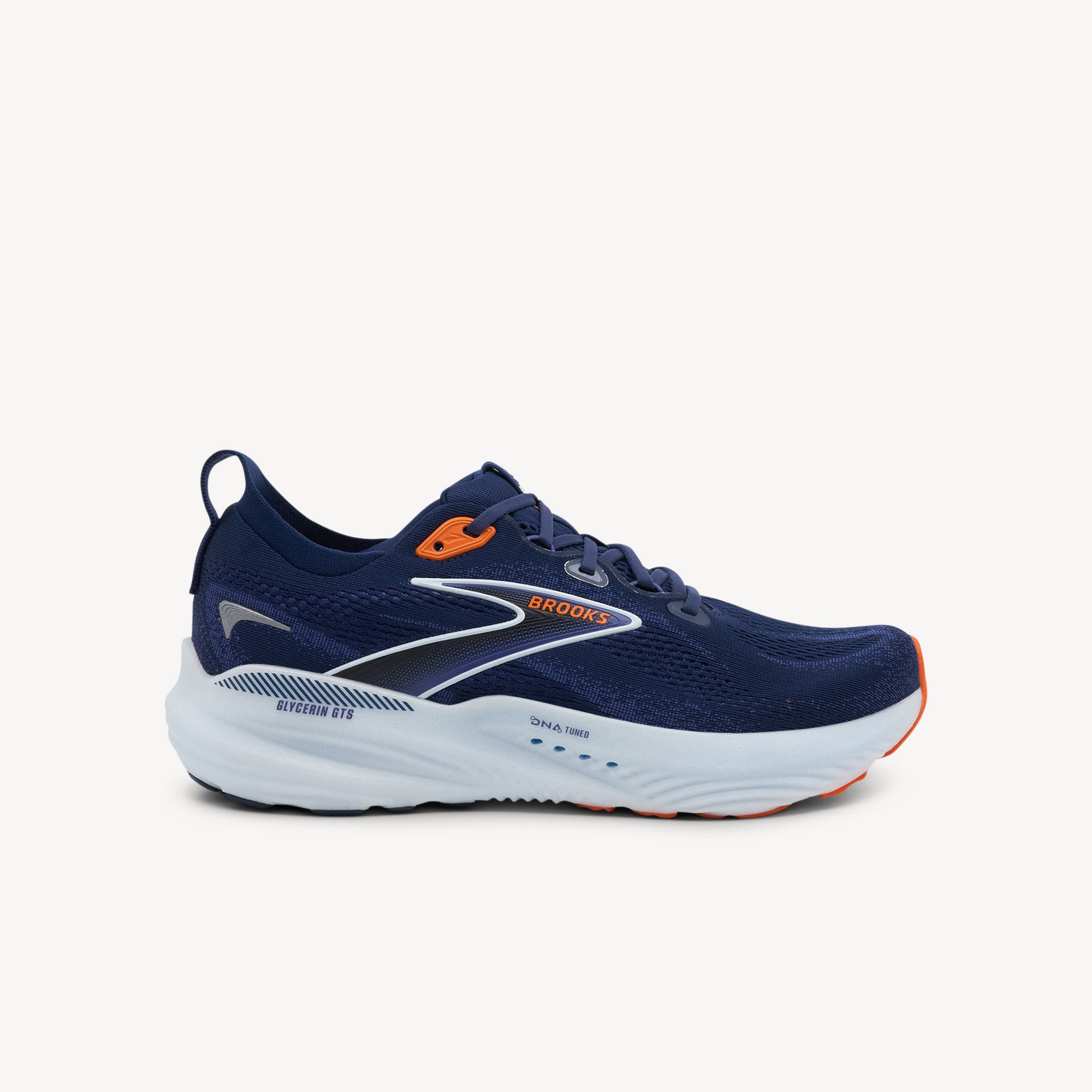Brooks Glycerin GTS 22 Peacoat / Blue Ribbon / Orange Mens