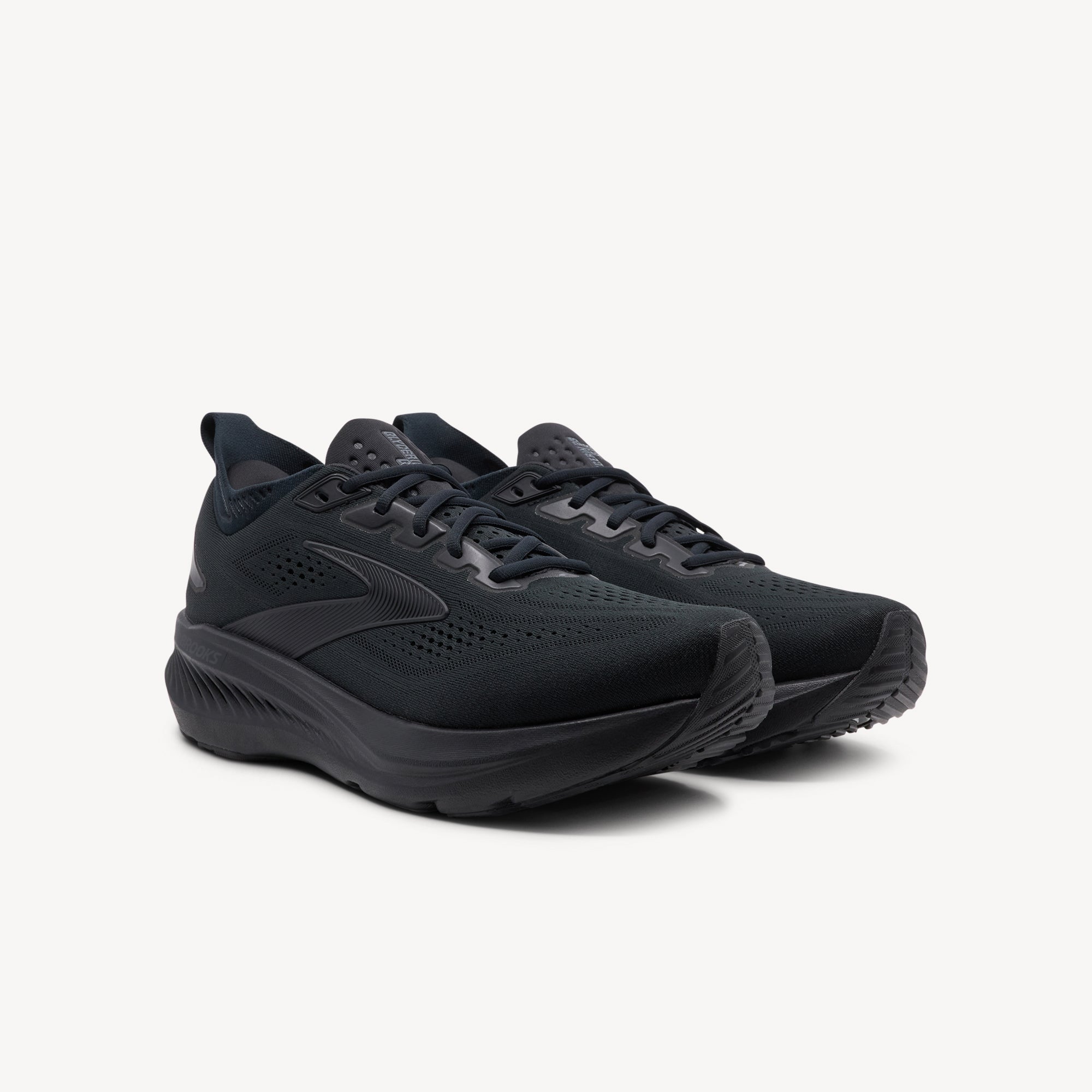 Side view of BROOKS GLYCERIN GTS 23 features plush cushioning and reliable stability at Profeet Footwear. Purpose-built running shoe for men. Expert-fitted.