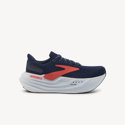 Brooks Glycerin Max features ultimate cushioning at Profeet Footwear. Dual-cell technology with GlideRoll Rocker for effortless protective comfort.