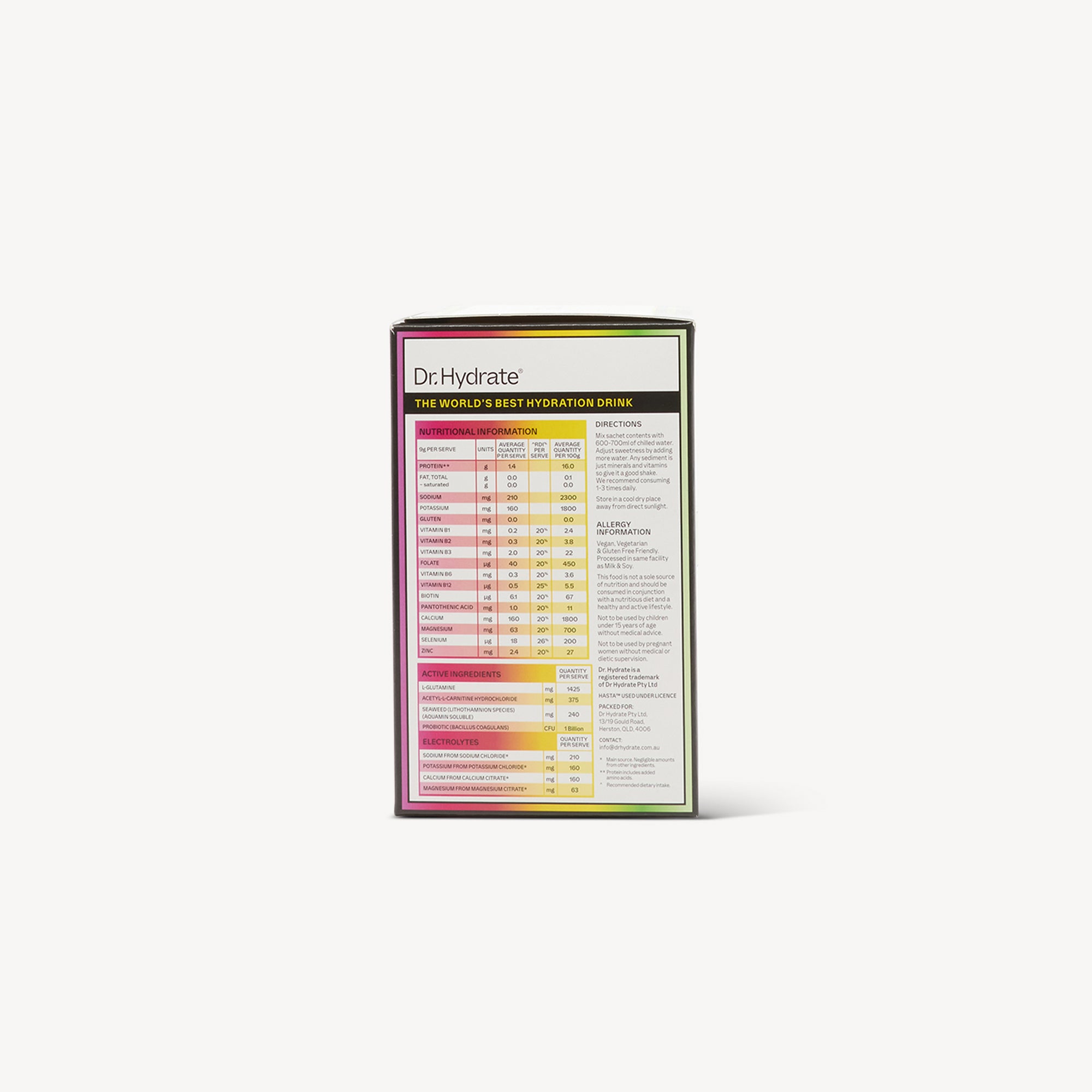 Dr Hydrate Variety Sachet Pack (7 Flavours)