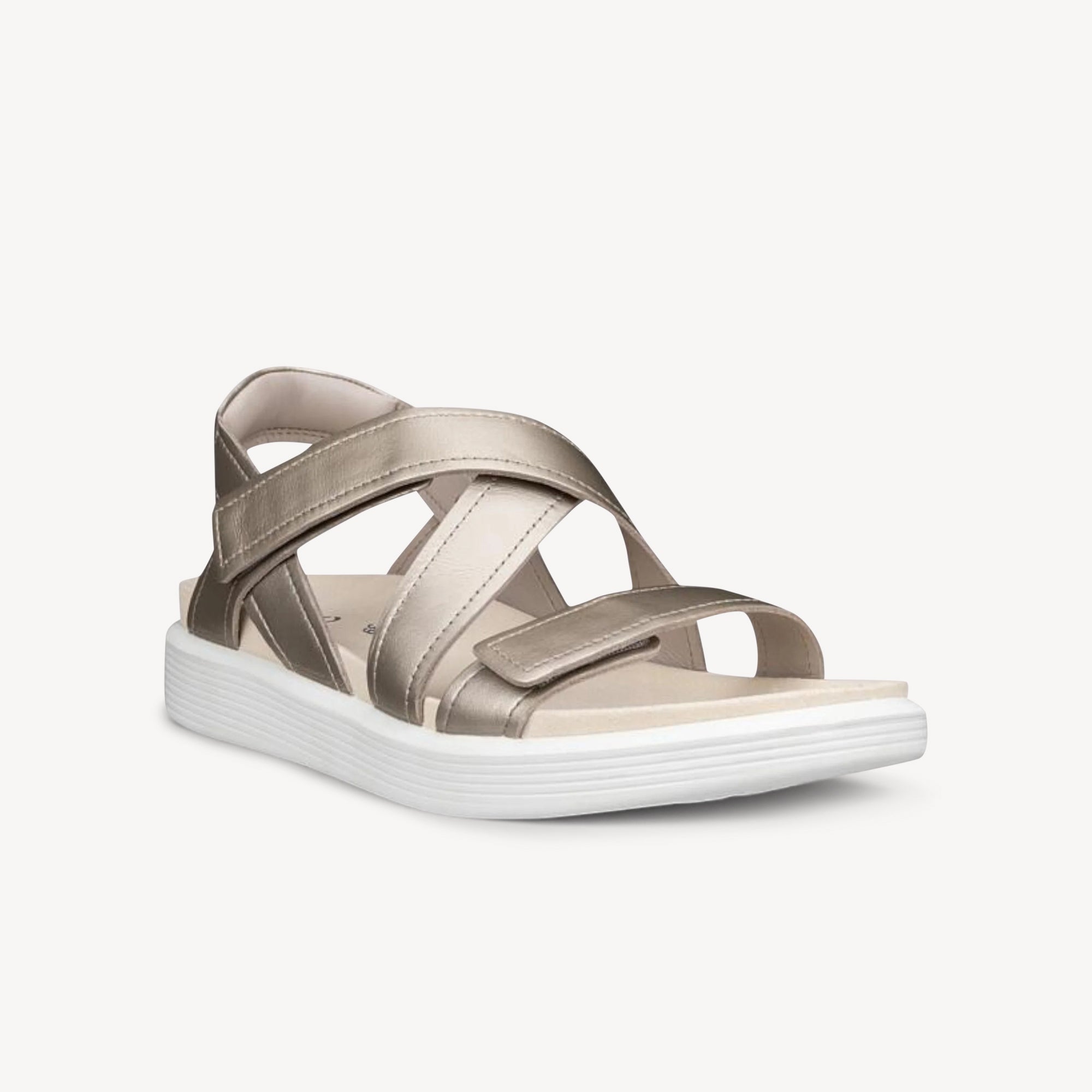 Ecco Soft Sandal Cross Strap Pure Cashmere Womens