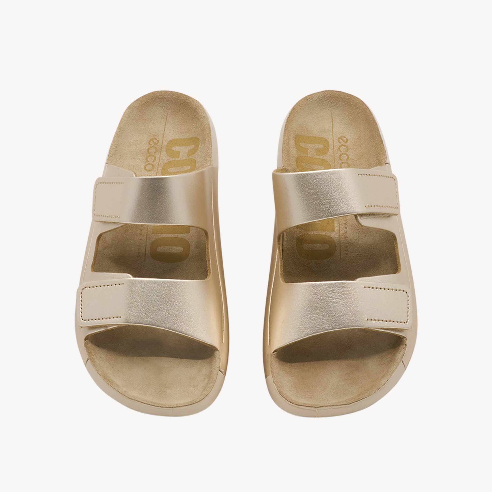 Ecco Cozmo 2 Strap Pure White Gold Womens