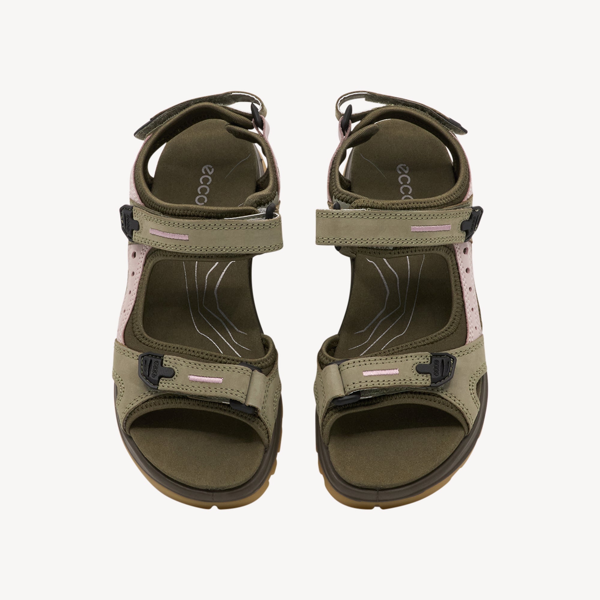Ecco Offroad Sandal Vetiver / Violet Ice / Tarmac Womens