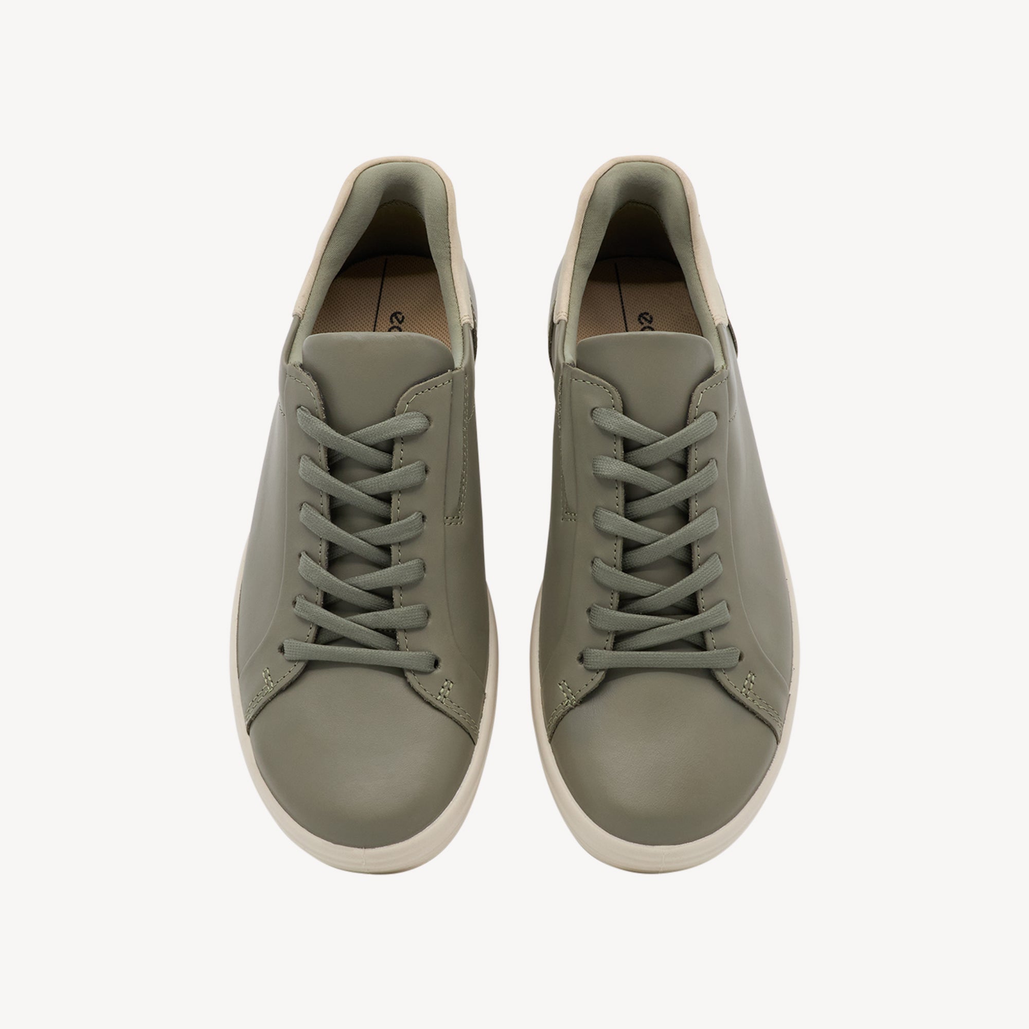Ecco Soft 7 Easy Slip Lace Vetiver / Limestone Womens