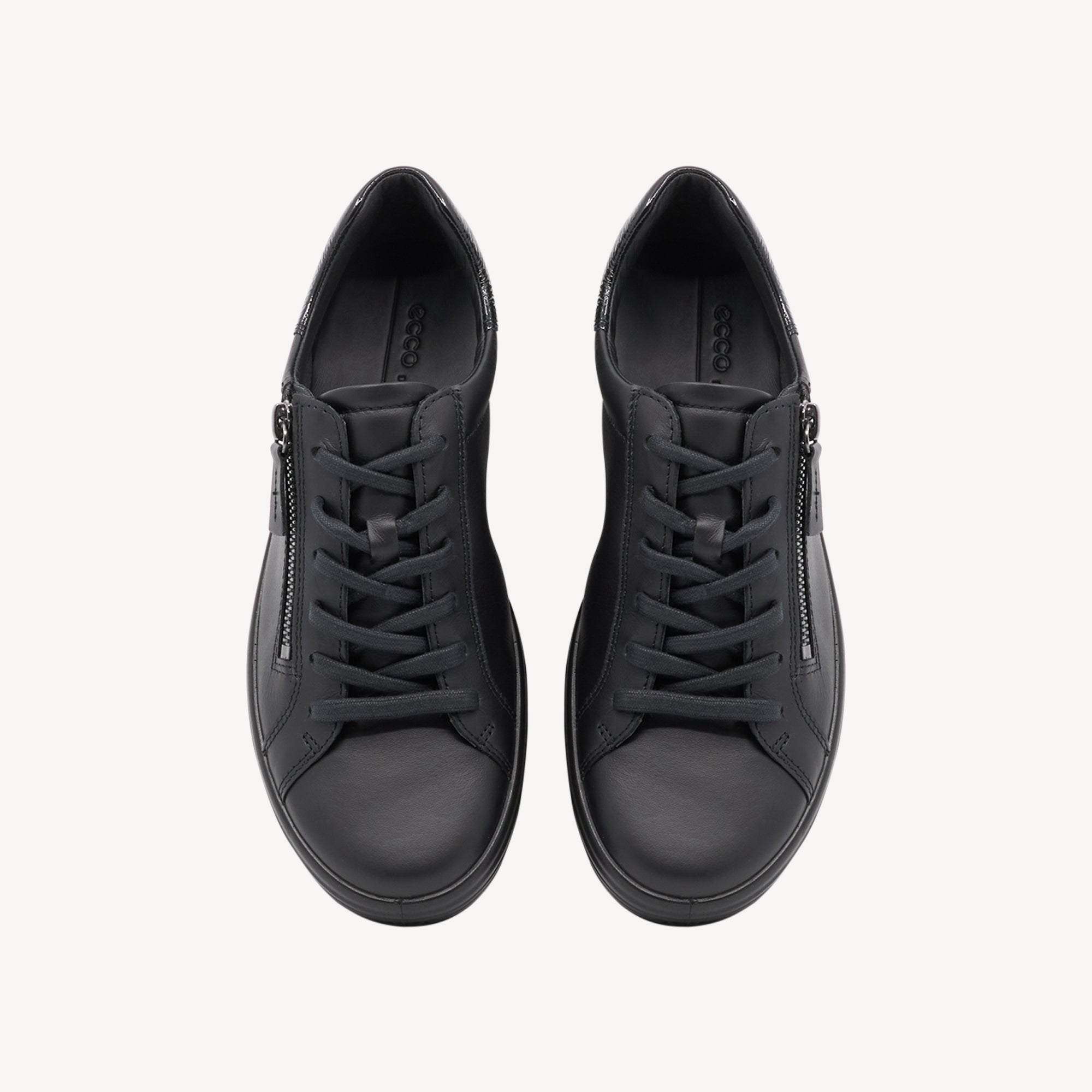 Ecco Soft 7 Side Zip Black Womens