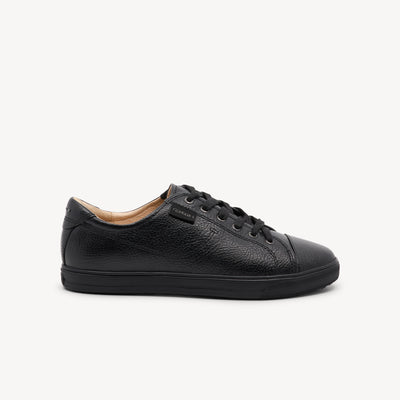Frankie4 Nat III features triple-layer support & black leather at Profeet Footwear. Slip-on sneaker with podiatrist-designed comfort & elastic gusset.