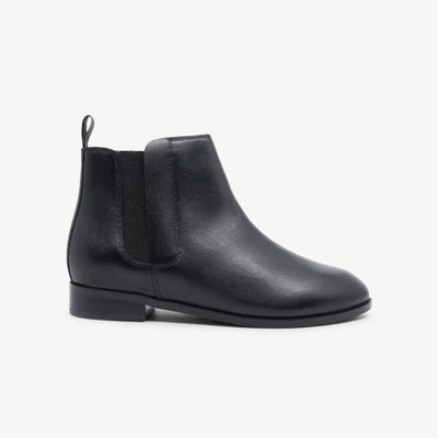 Frankie4 Austen II features triple-layer support & leather at Profeet Footwear. Black ankle boot with side zip & podiatrist-designed comfort.