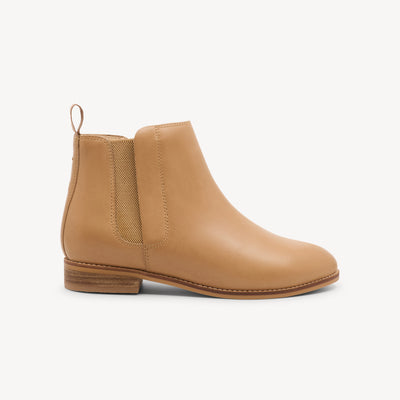 Frankie4 Austen II features triple-layer support & leather at Profeet Footwear. Camel ankle boot with side zip & podiatrist-designed comfort.