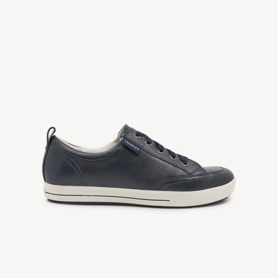 Frankie4 Ellie V features triple-layer support & navy leather at Profeet Footwear. Contemporary sneaker with podiatrist-designed comfort & timeless styling.