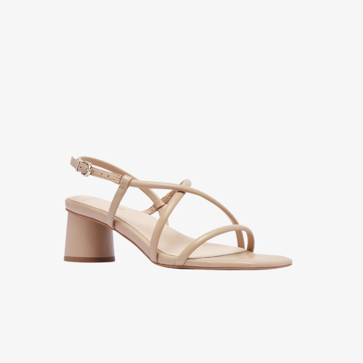 Frankie4 Lottie Sand women’s leather heel, side view