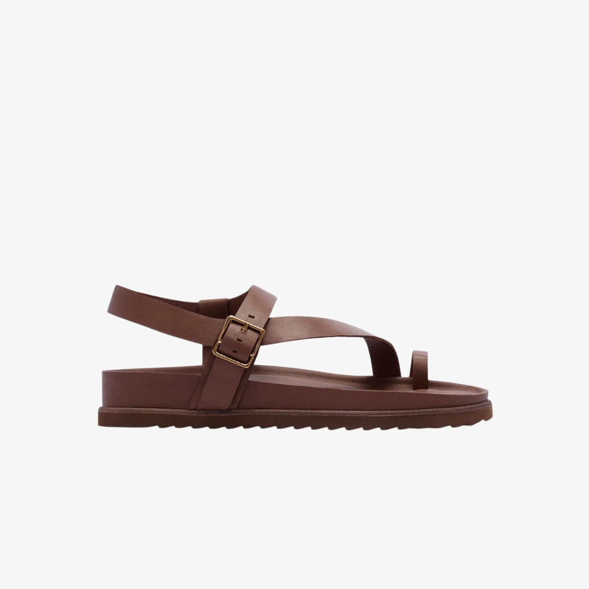 Frankie4 Ren Cinnamon women's leather sandal, side view