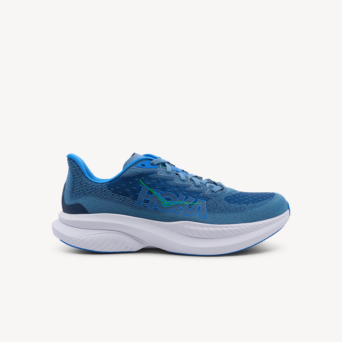 NEW HOKA men\'s mach 6 running shoes in downpour/thunder cloud ?NEW COLORWAY ✨ HOKA MACH 6 men wide Colour: DOWNPOUR  main image 3