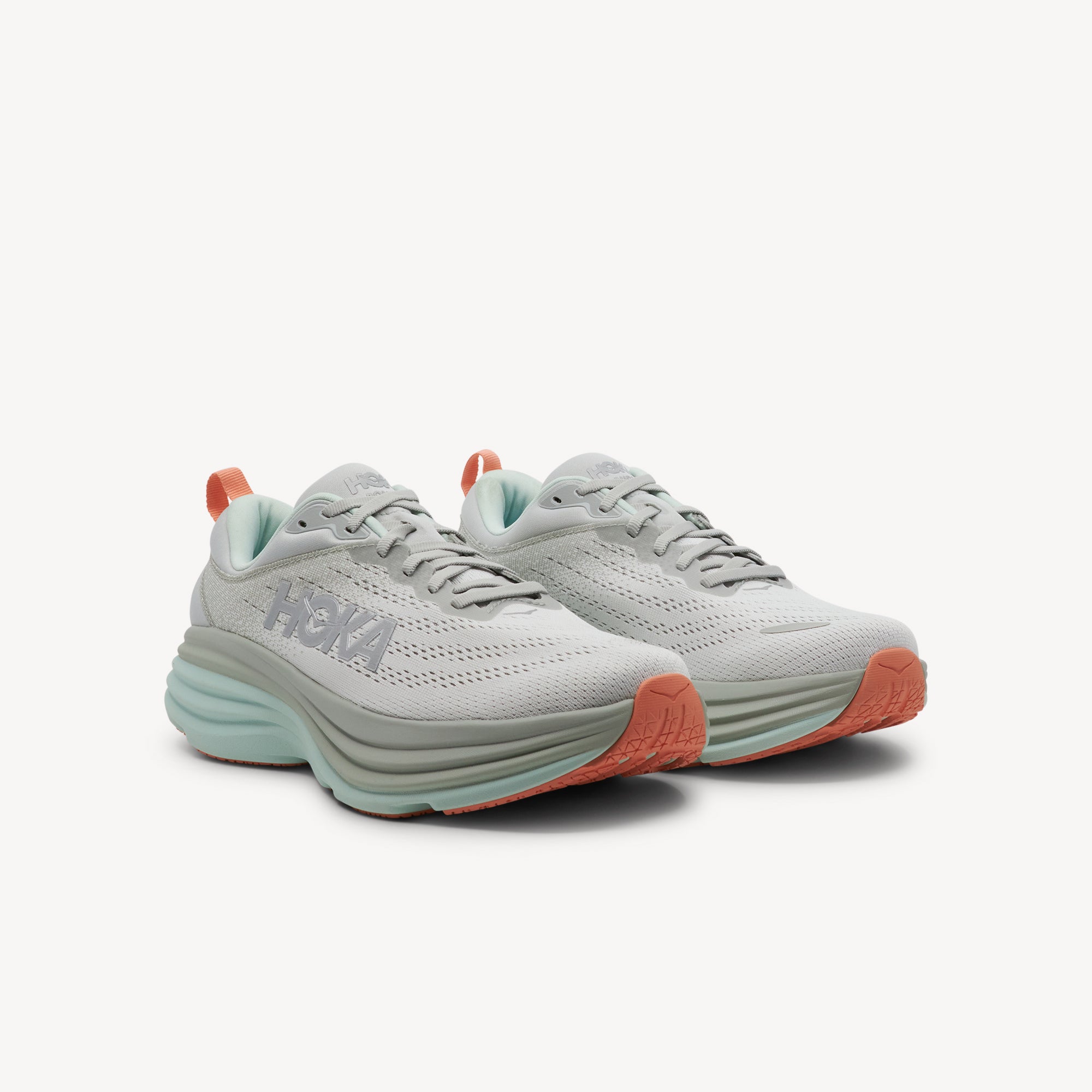 Hoka Bondi 8 Stardust / Aqua Breeze Womens