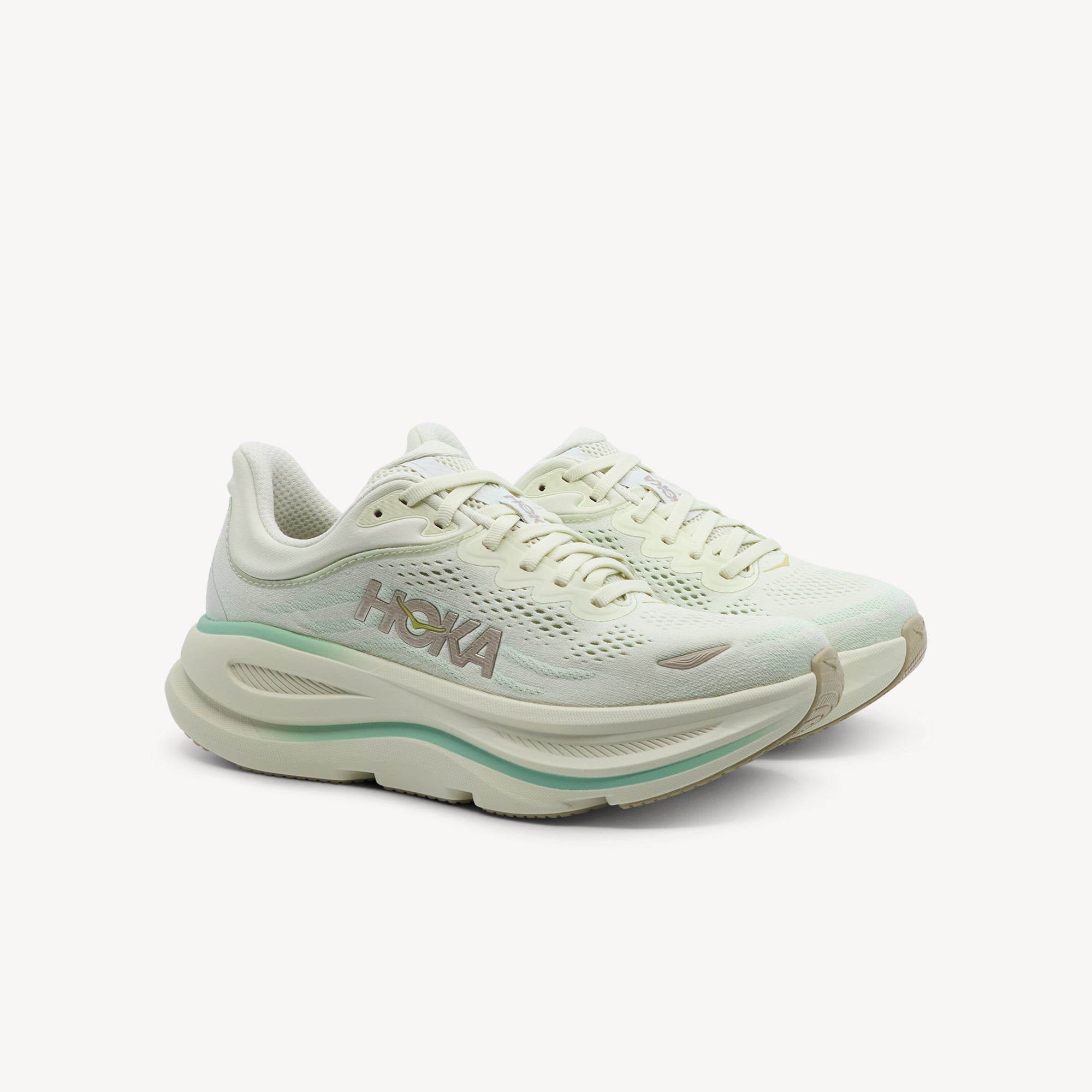 Hoka Bondi 9 Truffle Salt / Sea Glass Womens