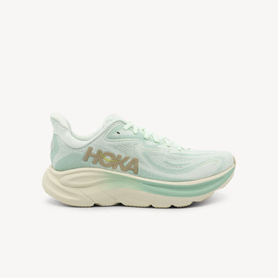 Hoka Clifton 10 features CMEVA cushioning & MetaRocker at Profeet Footwear. Trusted max-cushioned trainer for smooth, stable everyday running comfort.